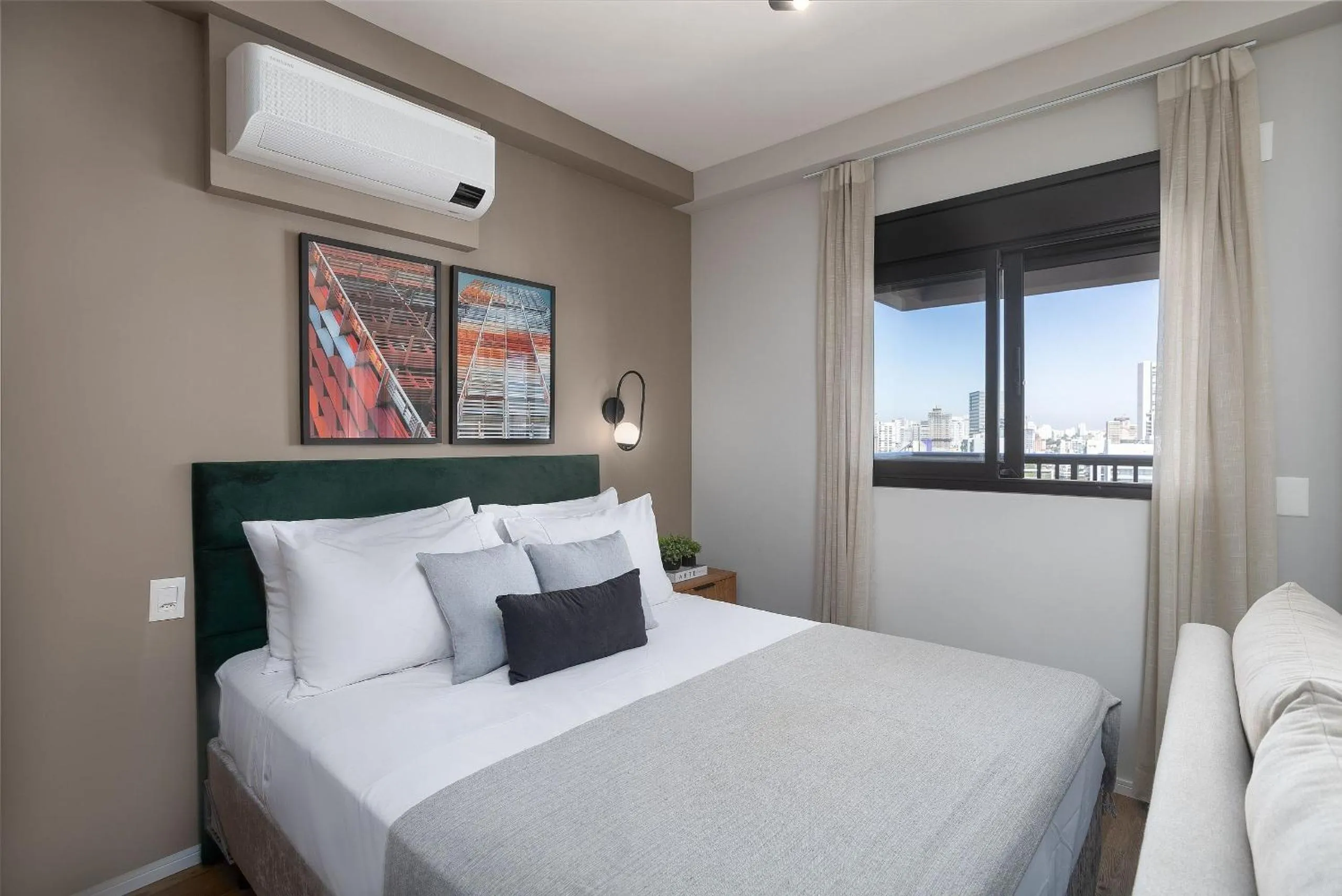 Bedroom, Bed in Expand Pinheiros