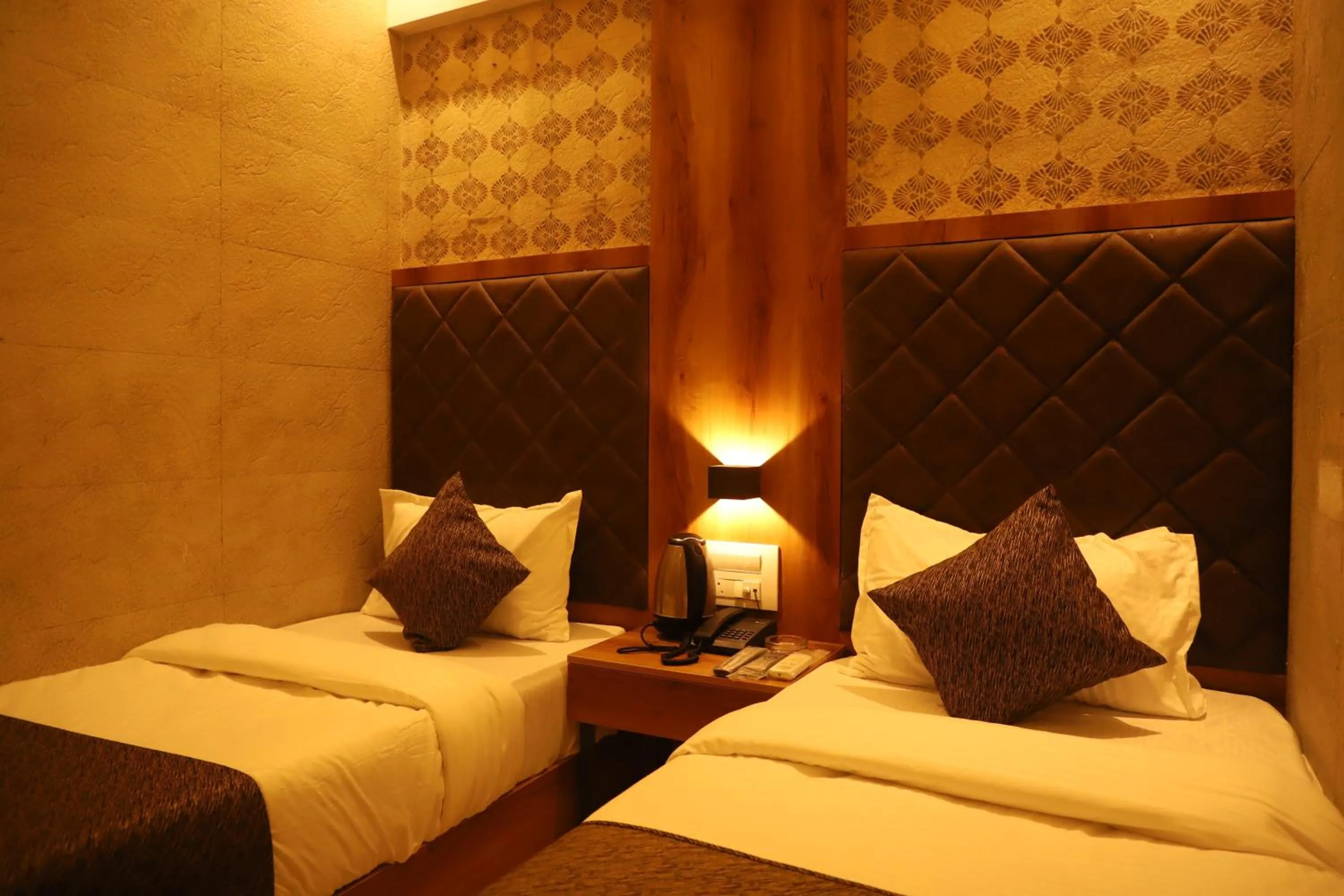 Bed in Hotel Sai Pritam