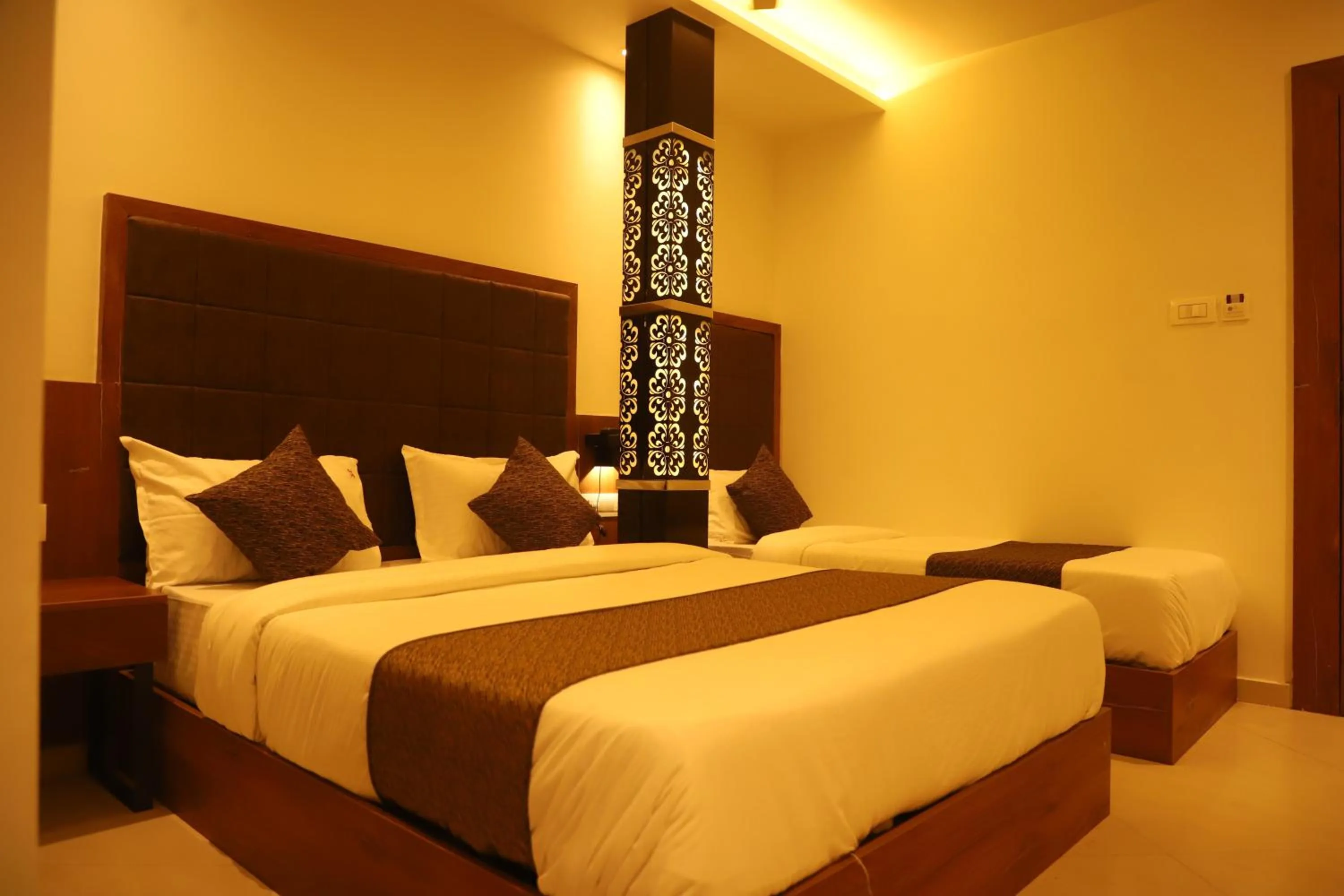 Bed in Hotel Sai Pritam