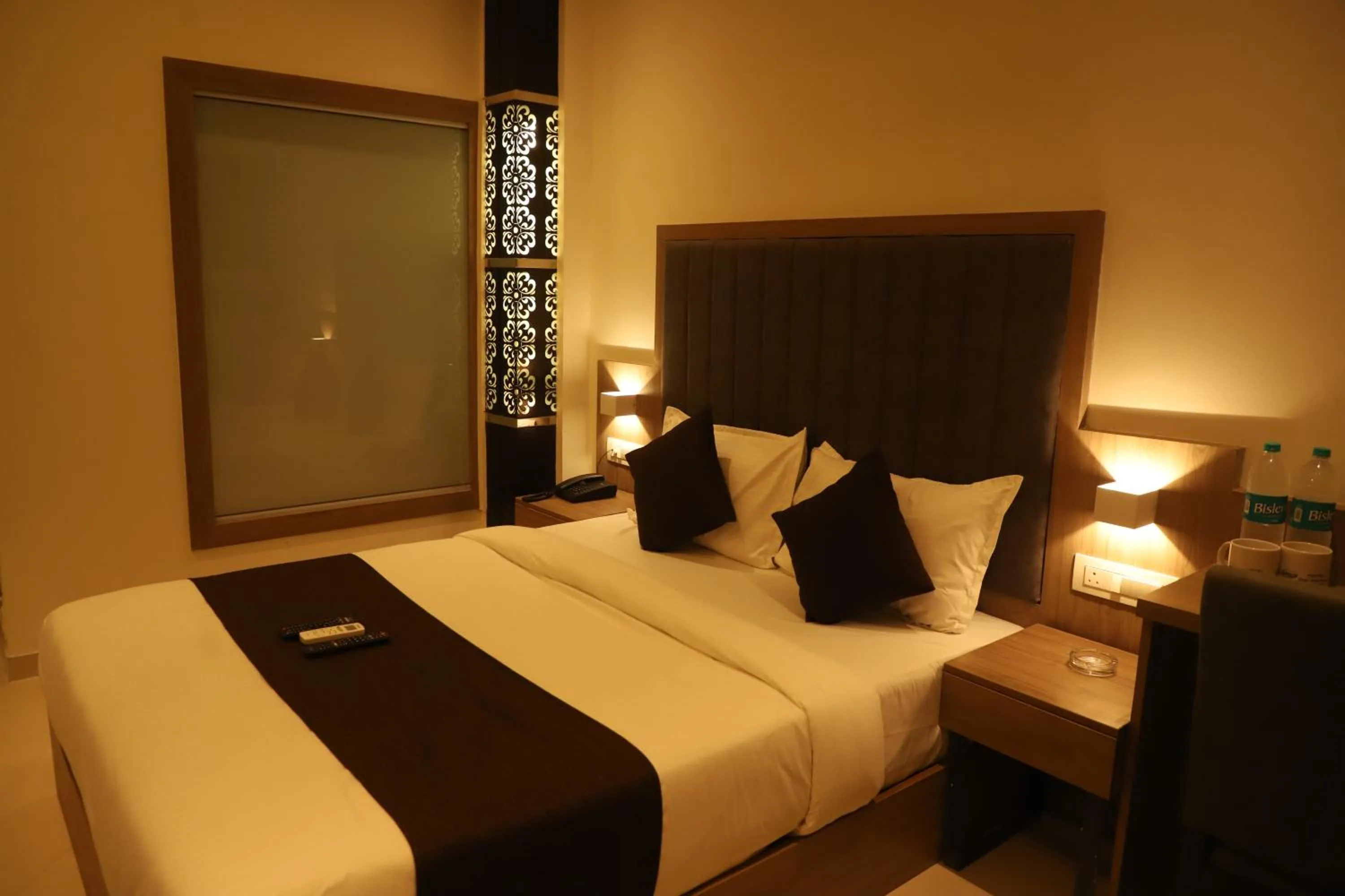 Bed in Hotel Sai Pritam