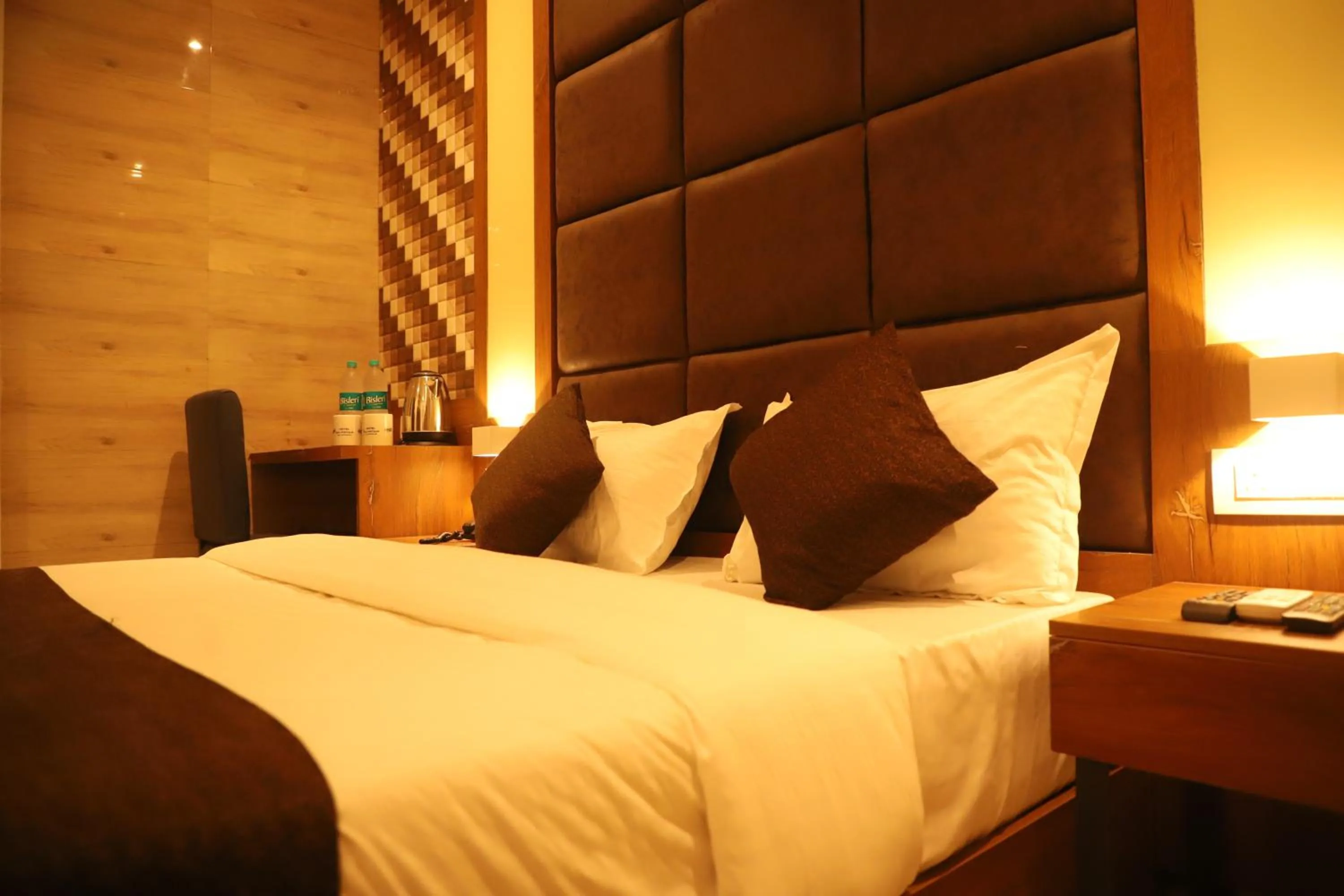 Bed in Hotel Sai Pritam