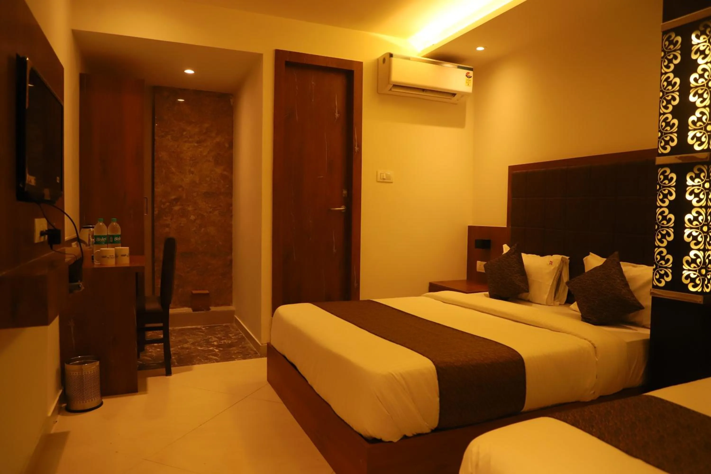 Bed in Hotel Sai Pritam