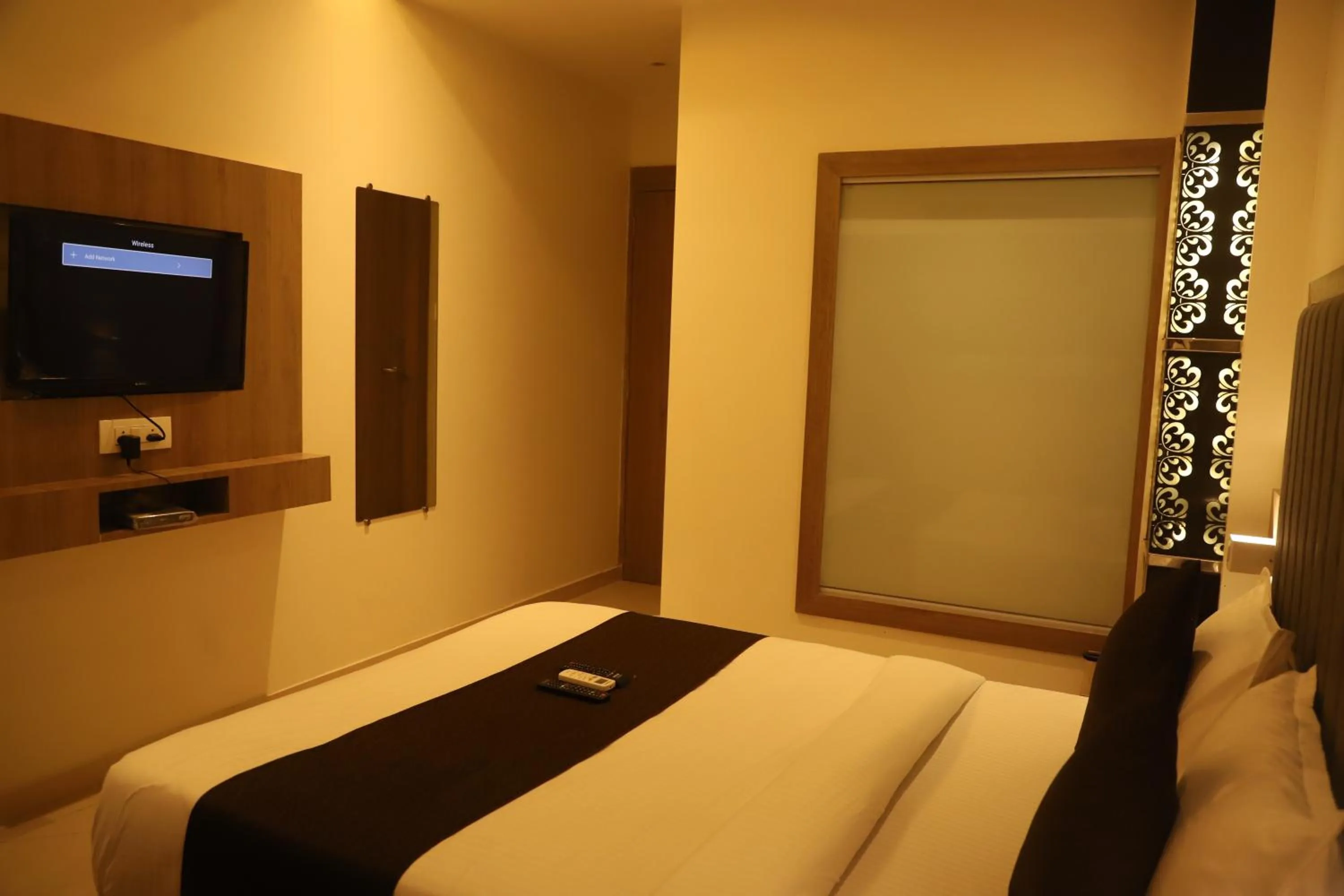 Bed in Hotel Sai Pritam