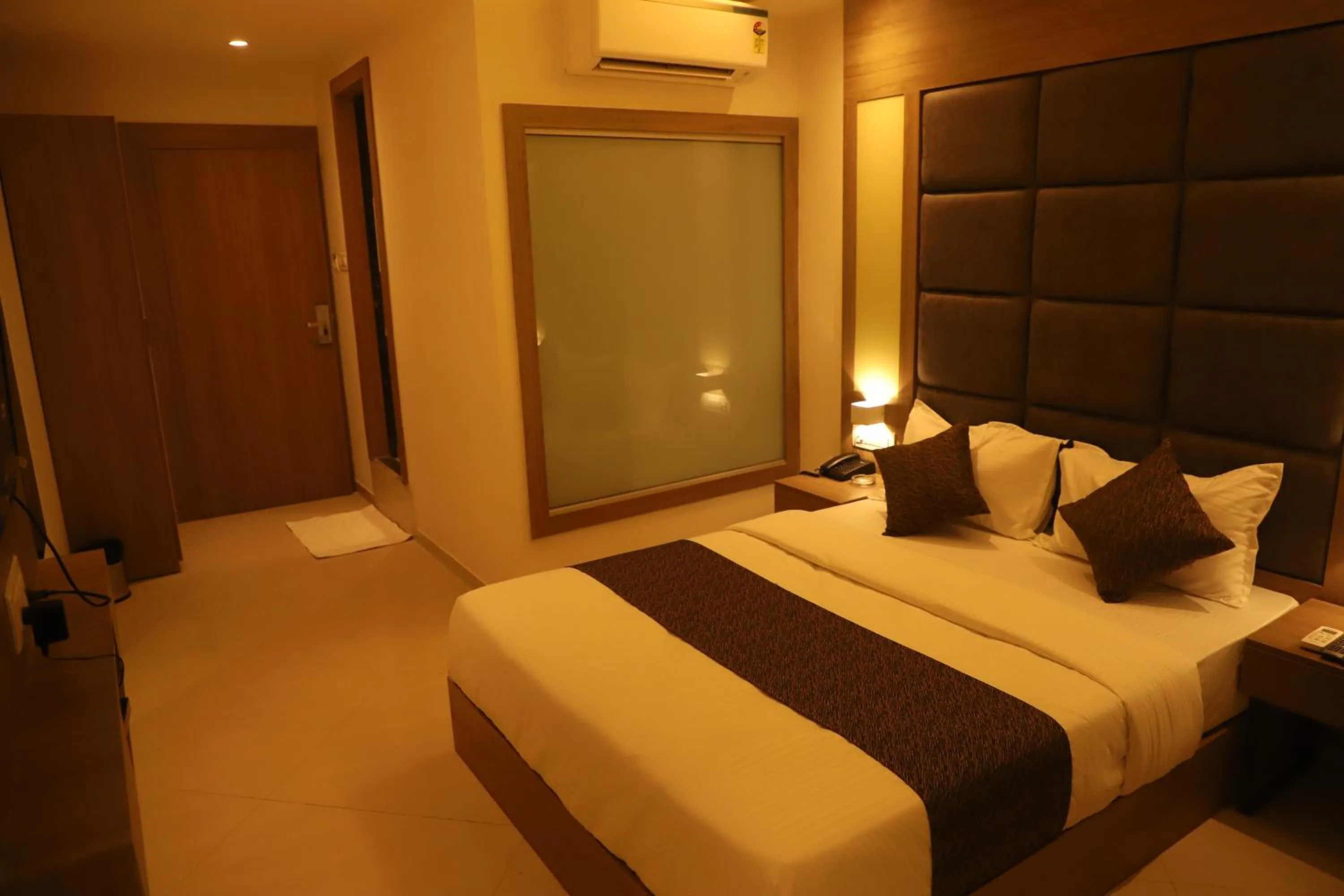 Bed in Hotel Sai Pritam