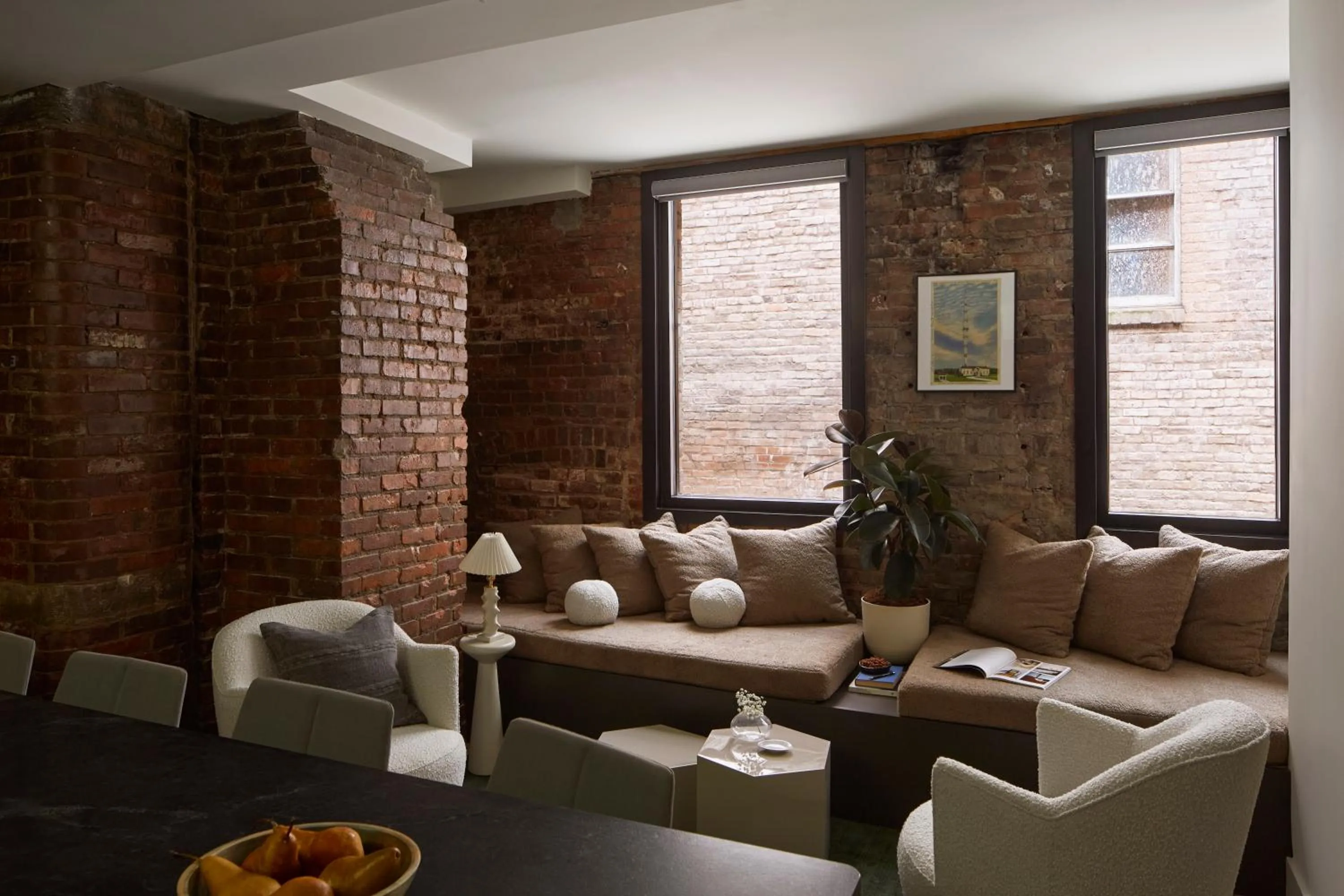 Living room in note by Mint House - Nashville Art District