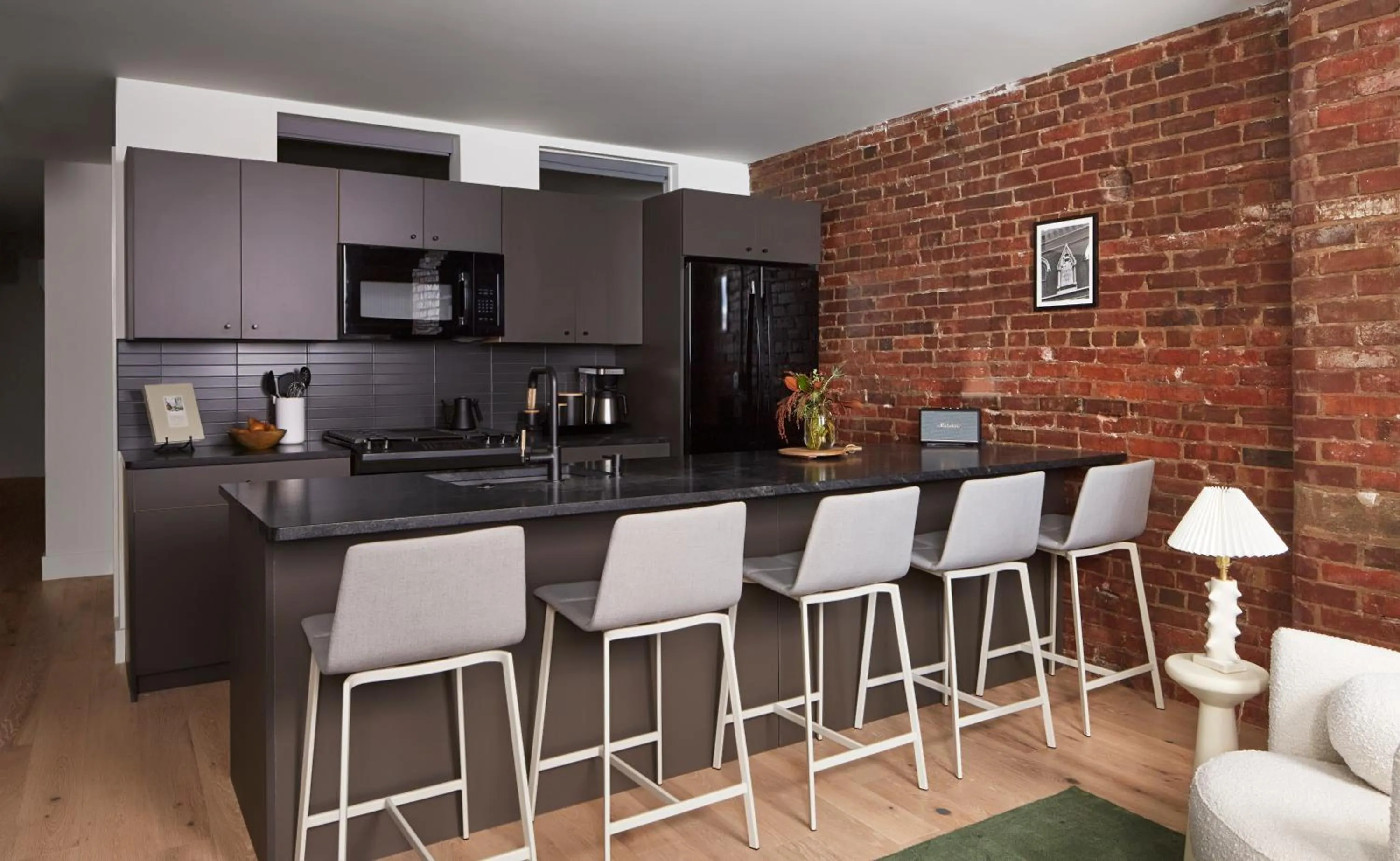 kitchen in note by Mint House - Nashville Art District