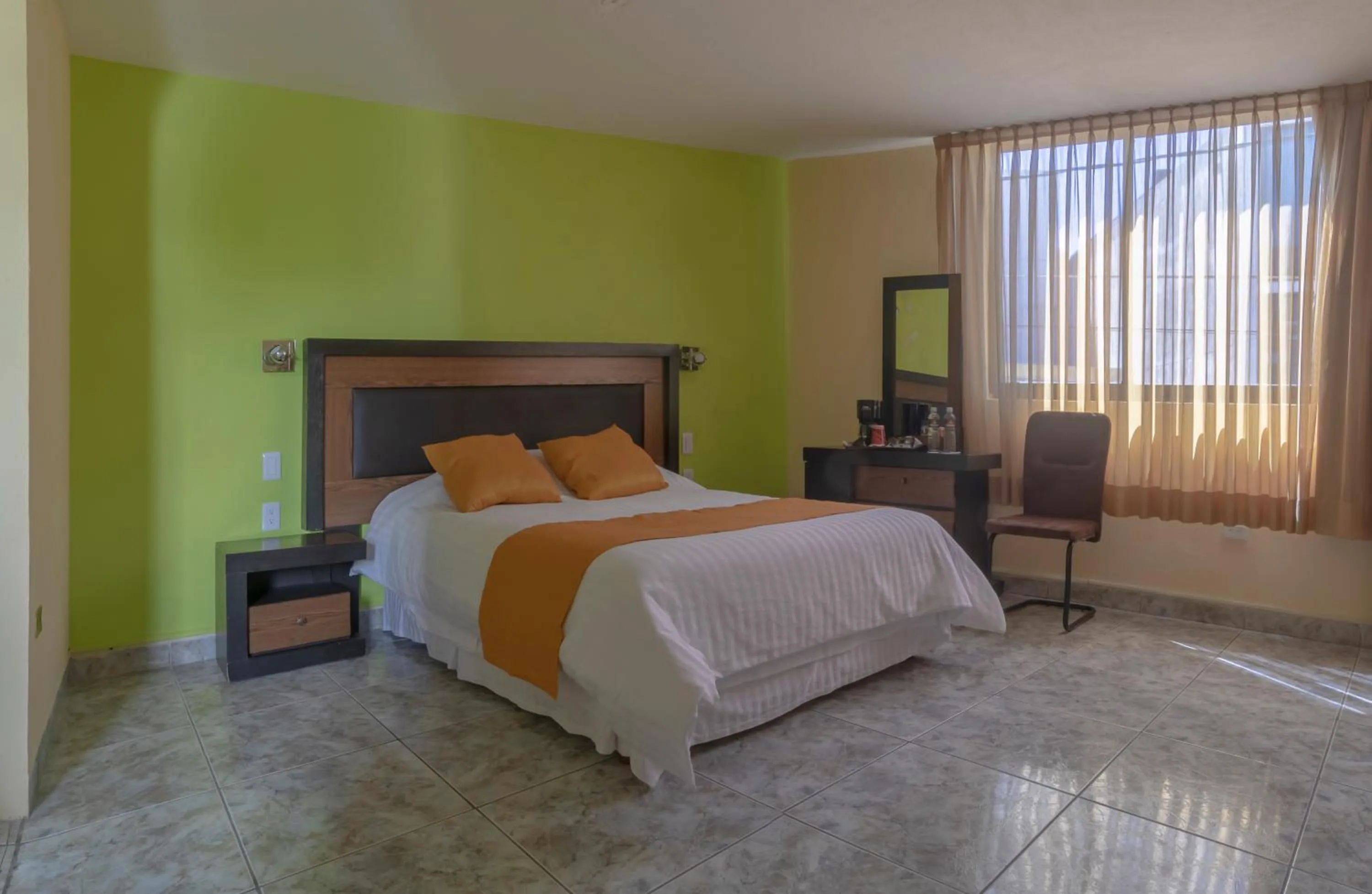 Bed in Casa Shalom Puebla