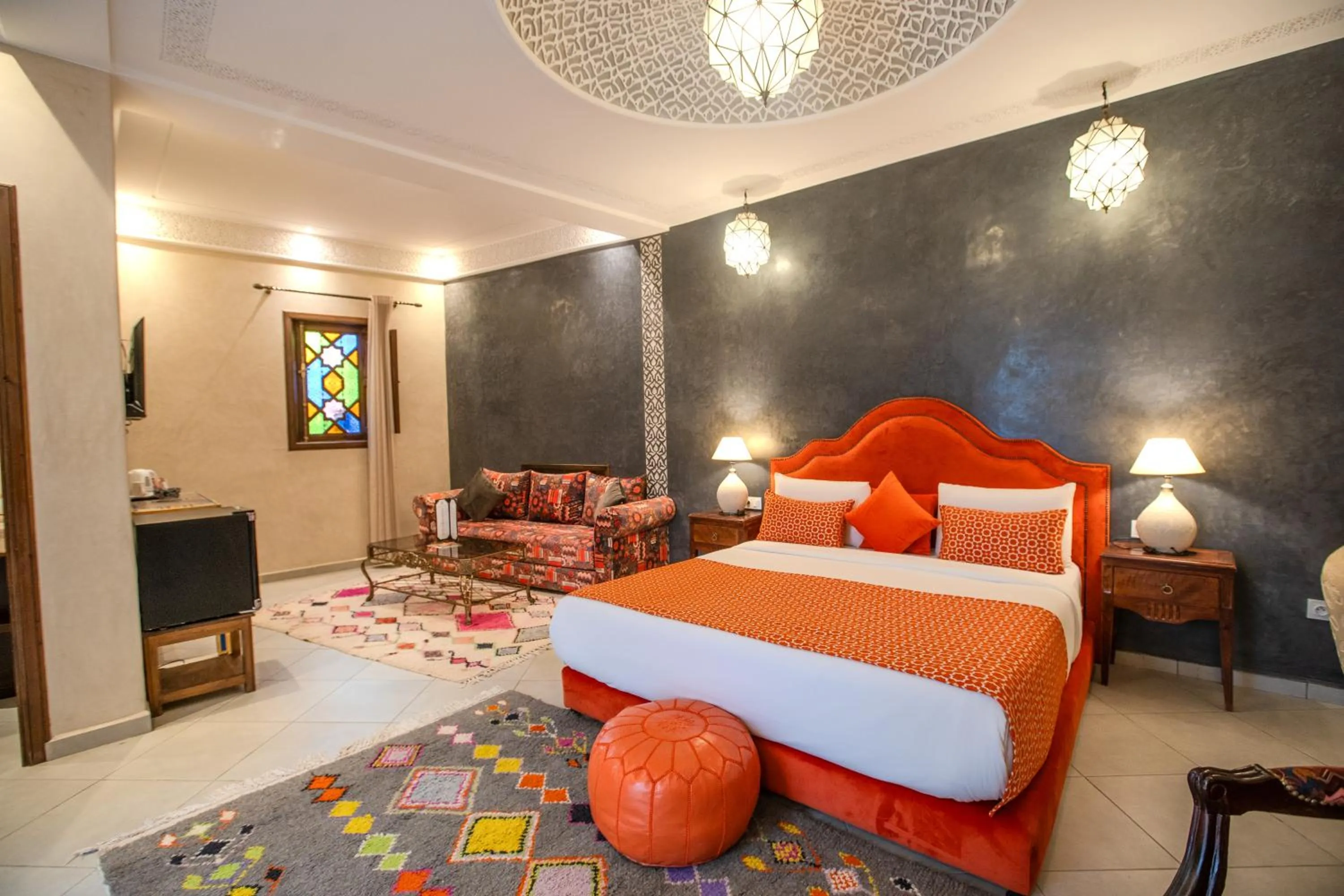 Bed in Riad Mandana & Spa