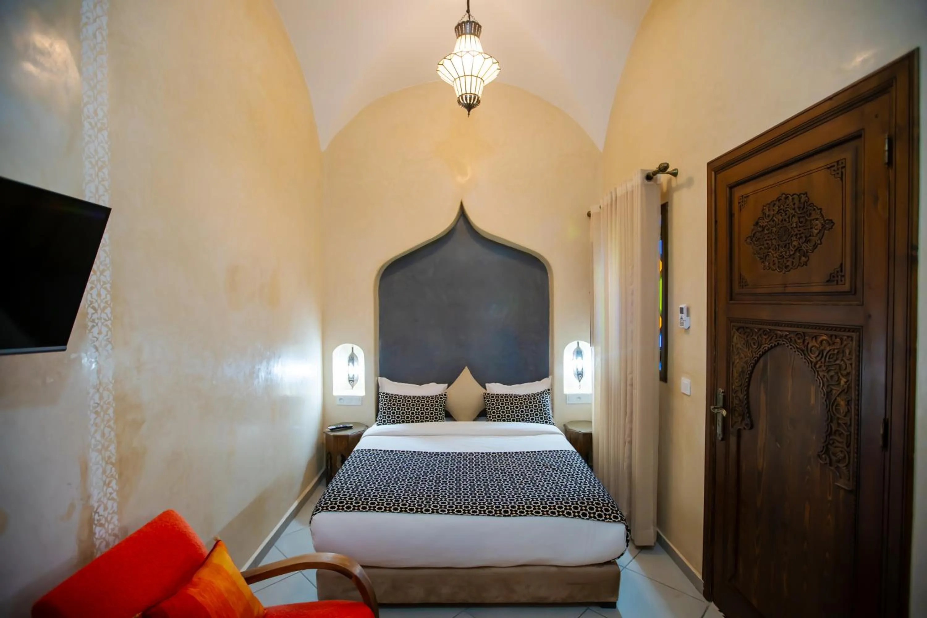 Bed in Riad Mandana & Spa