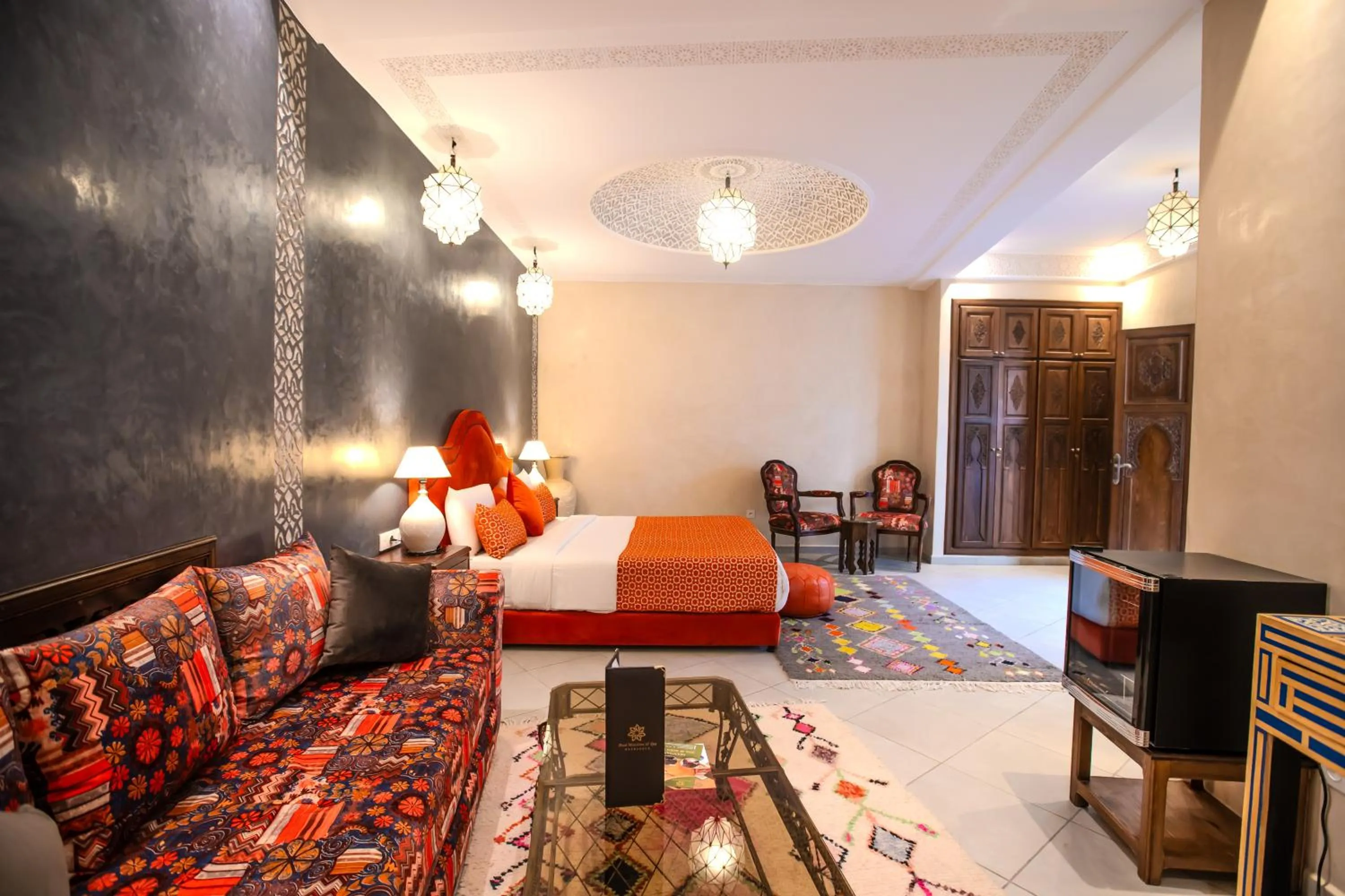 Seating area in Riad Mandana & Spa