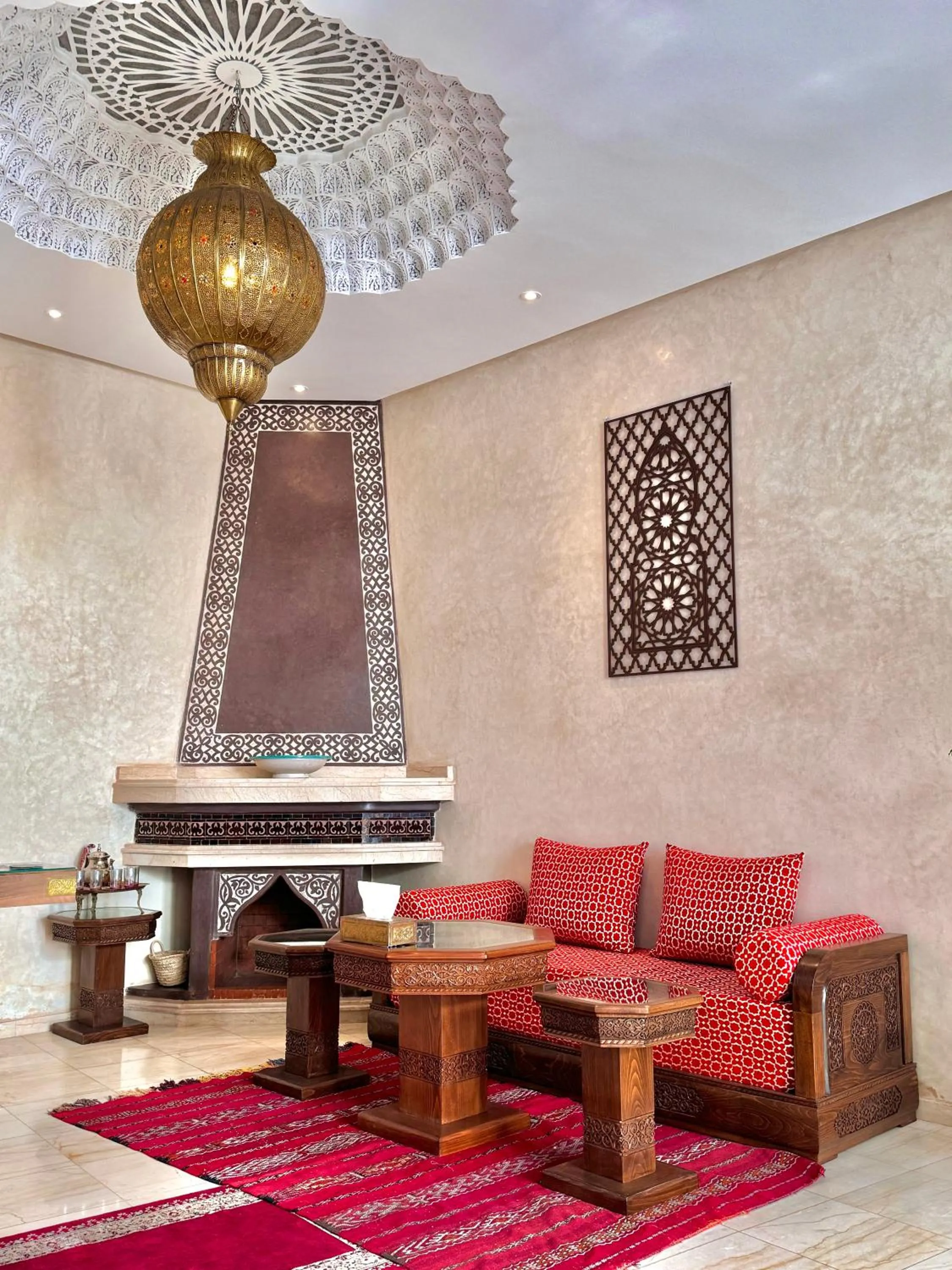 Living room in Riad Mandana & Spa