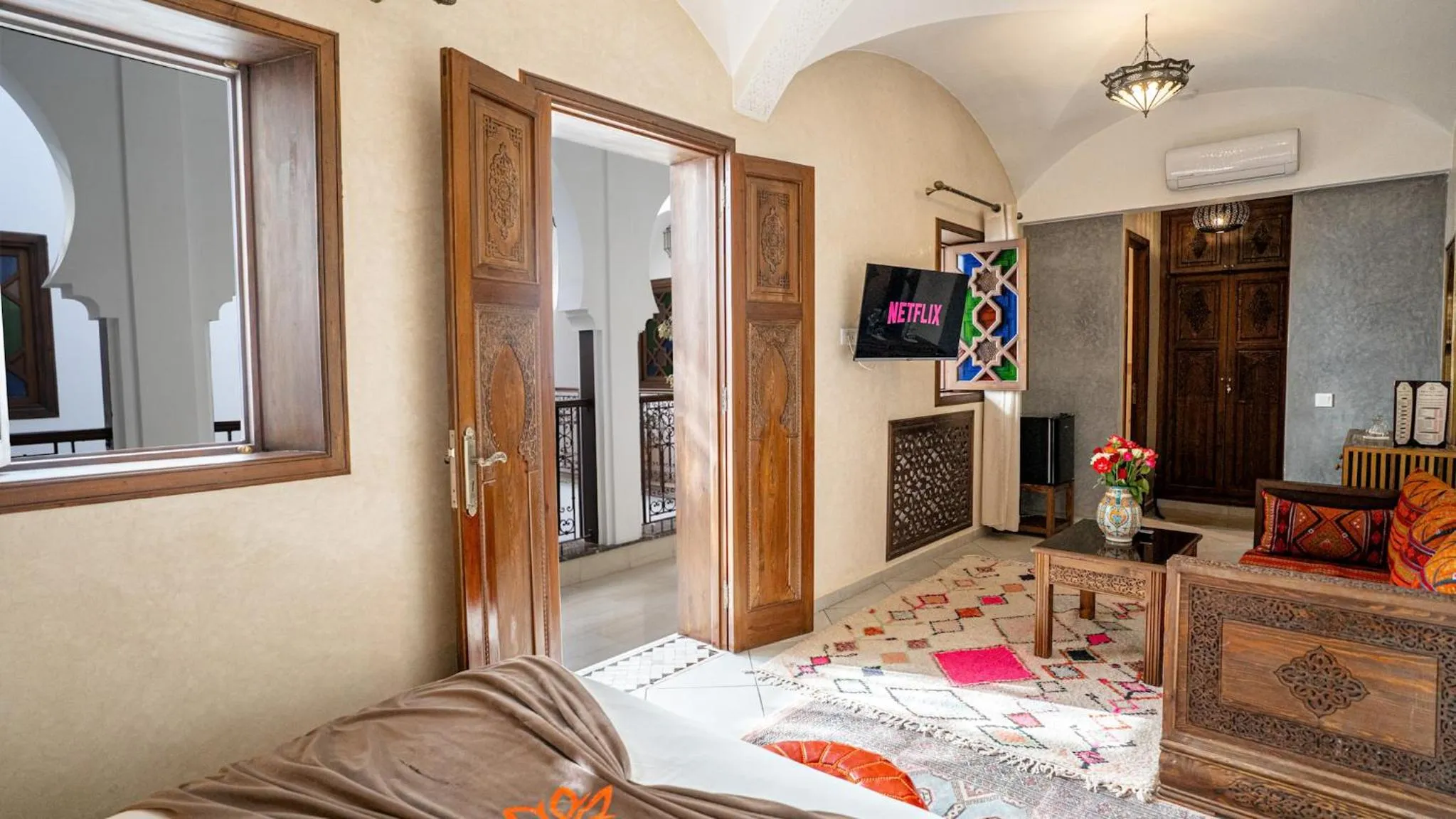 View (from property/room), Bed in Riad Mandana & Spa