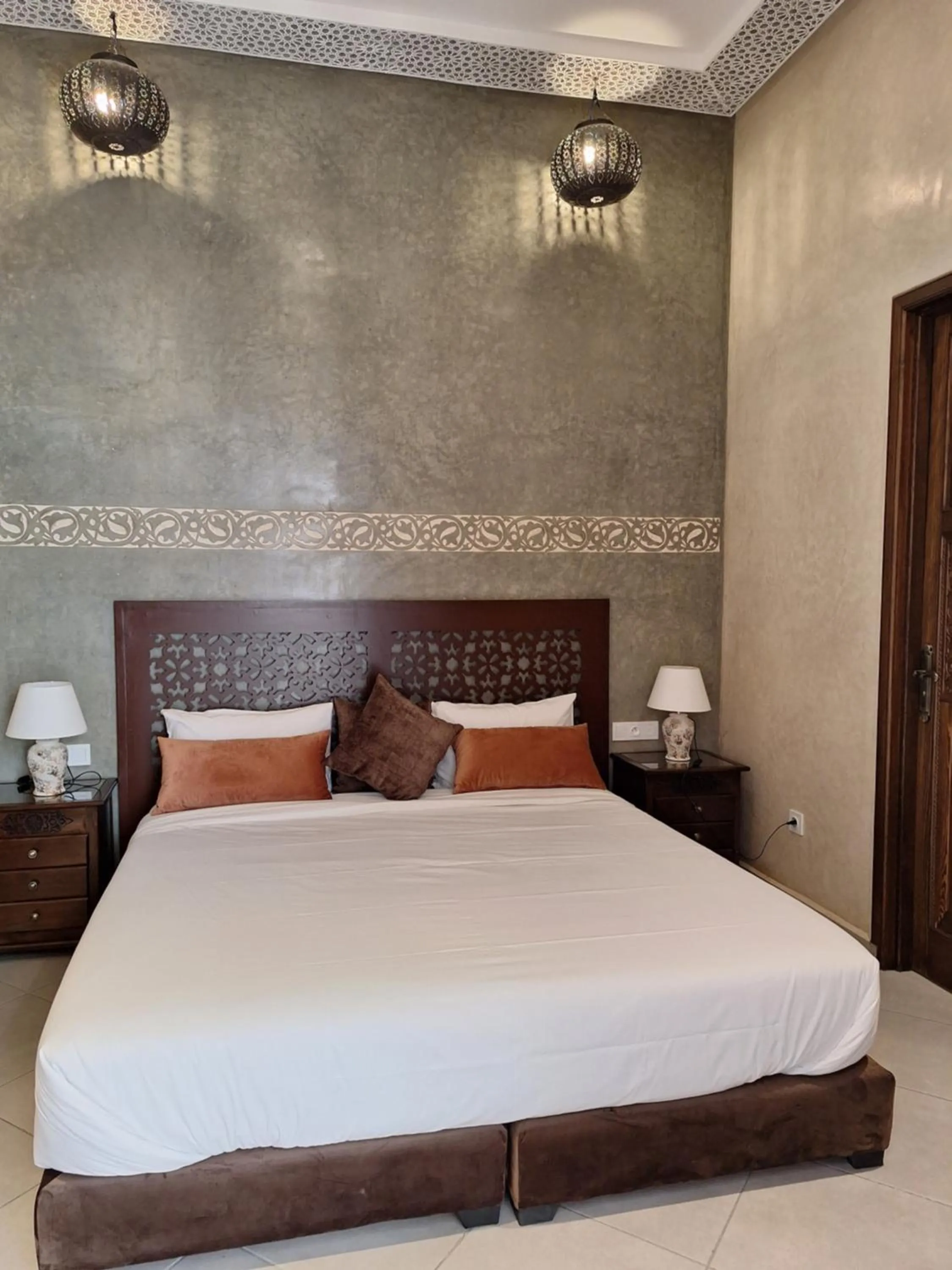 Bed in Riad Mandana & Spa