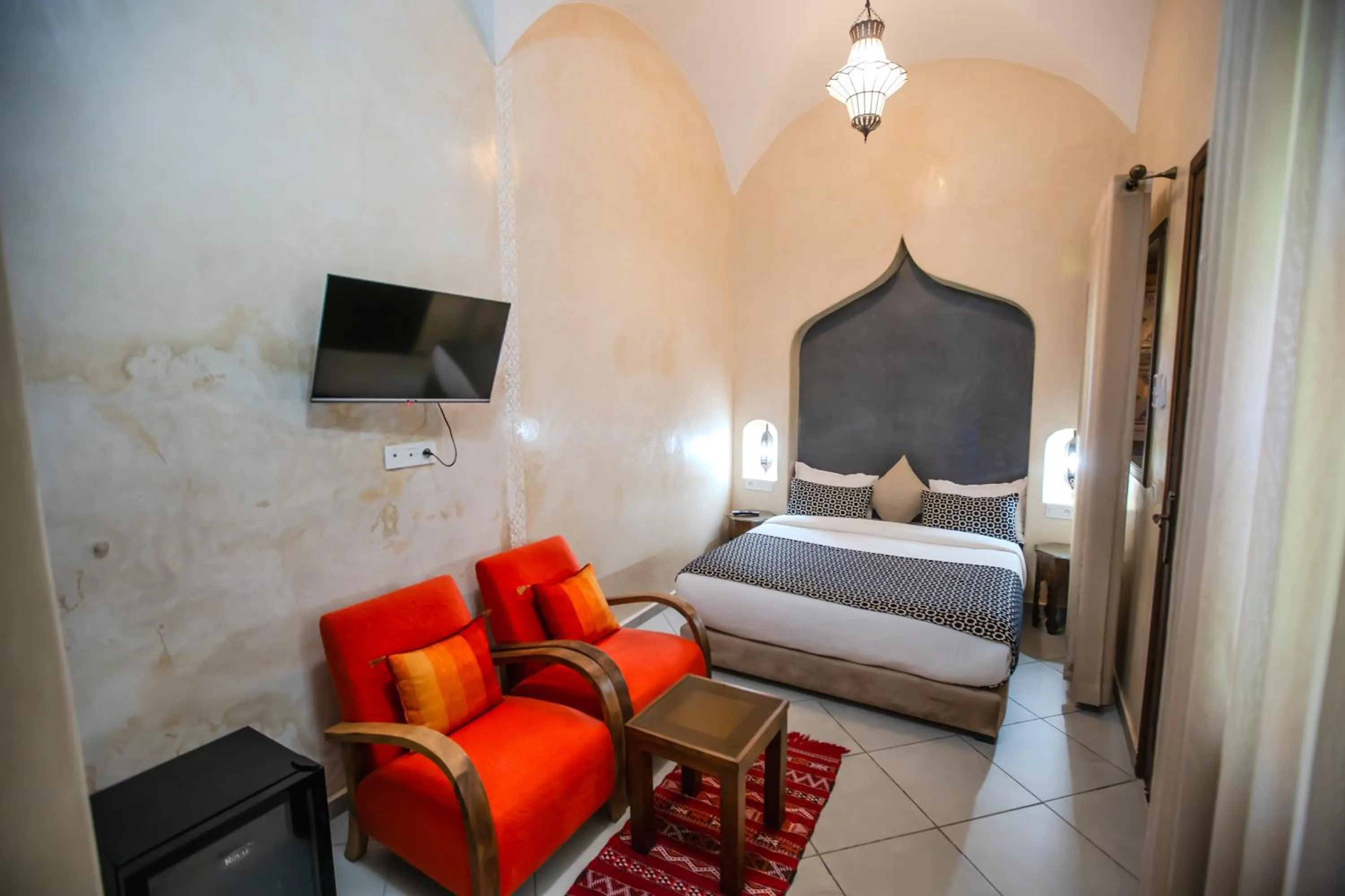 Bed in Riad Mandana & Spa