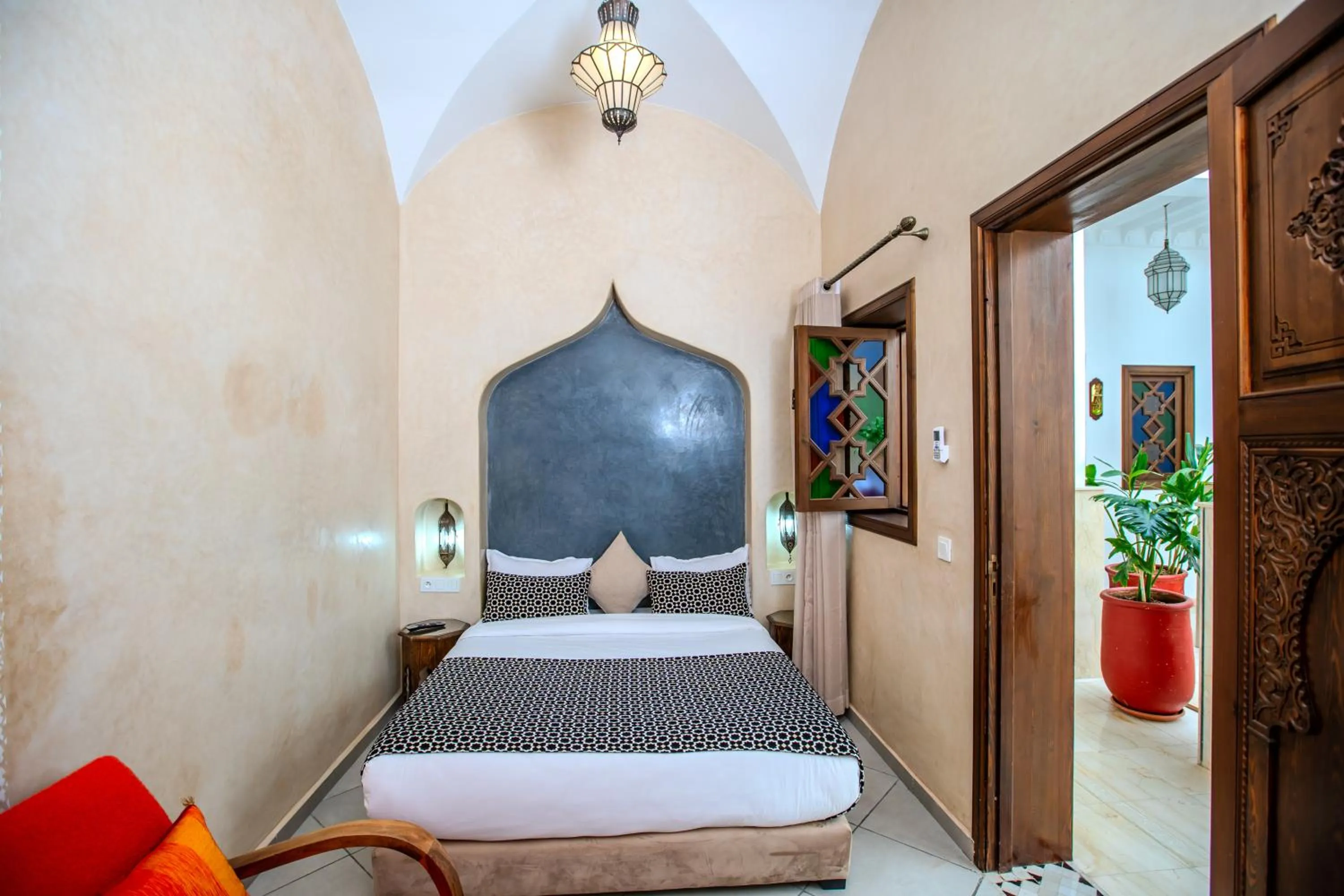 Bed in Riad Mandana & Spa