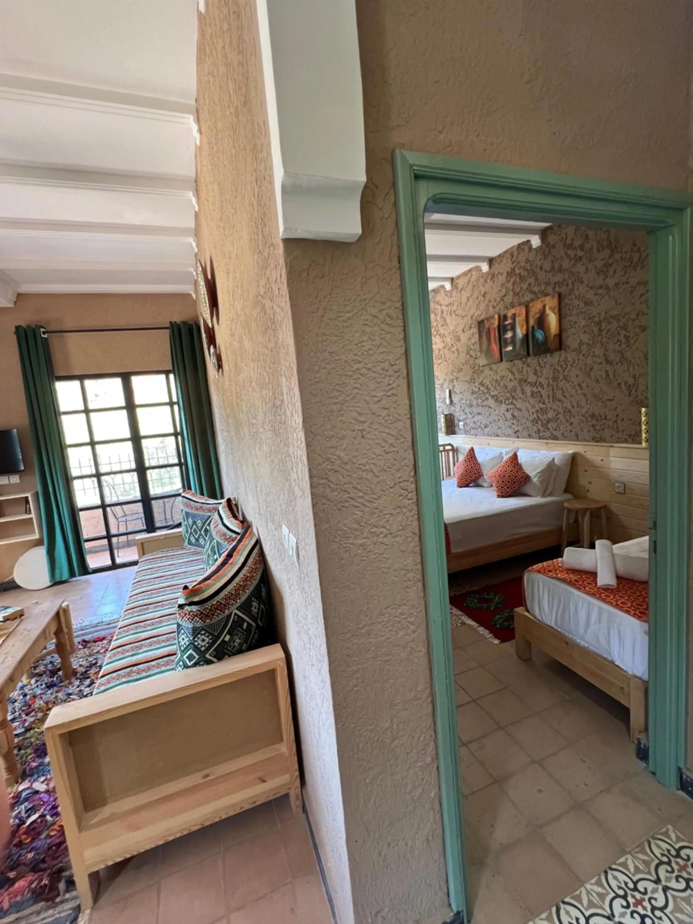 Bed in Tazart Lodge