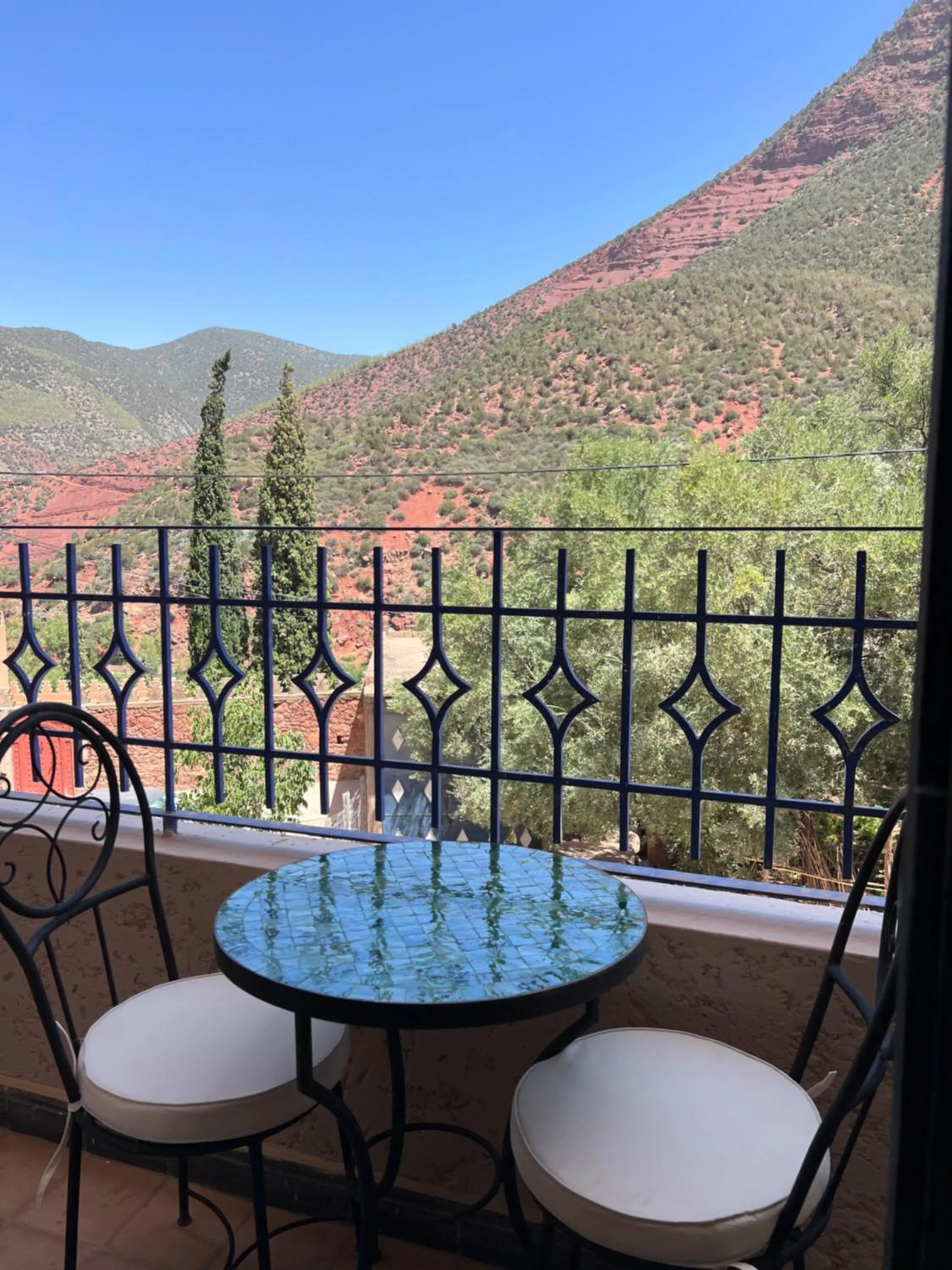 Patio in Tazart Lodge