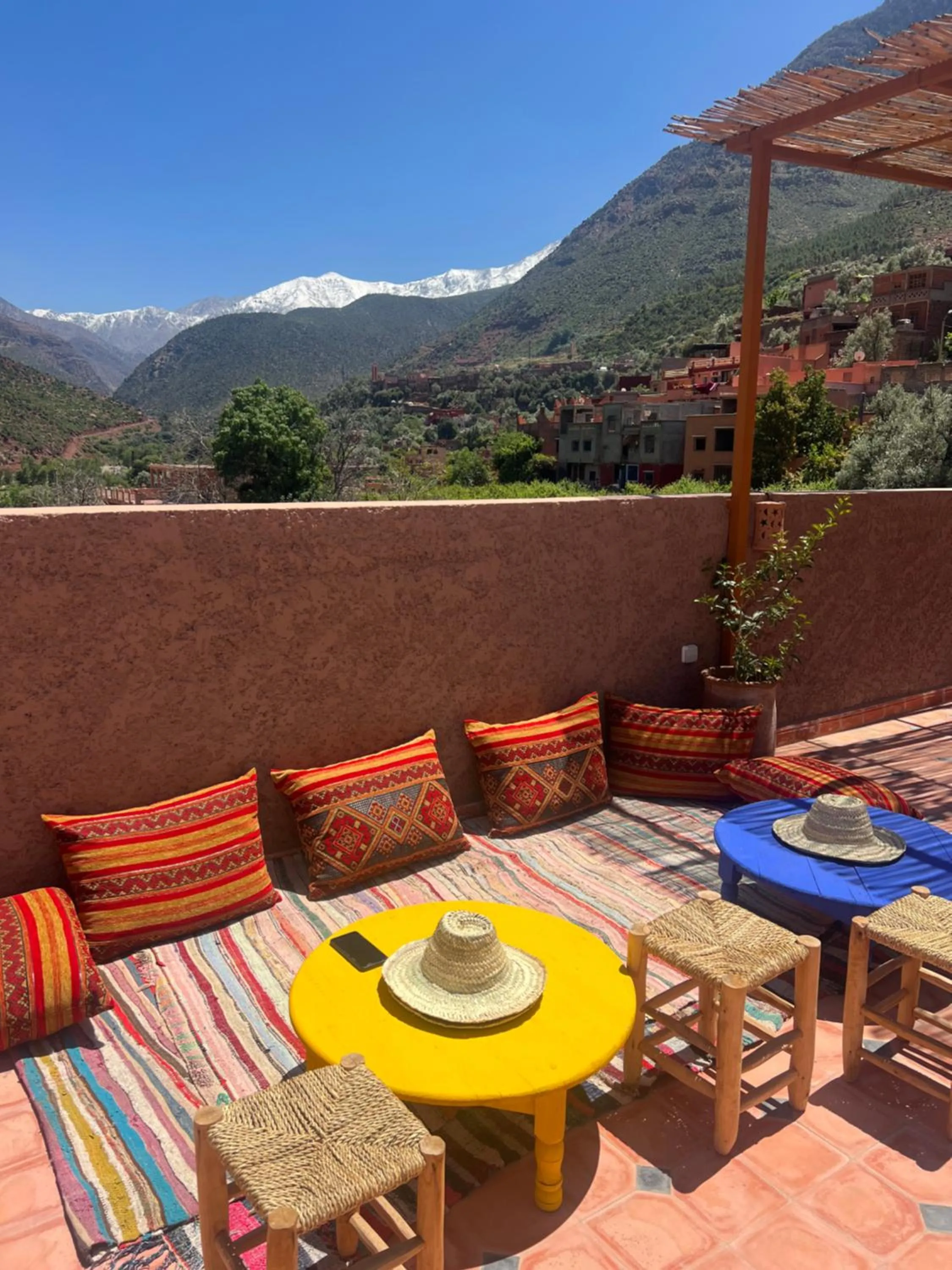 Patio in Tazart Lodge