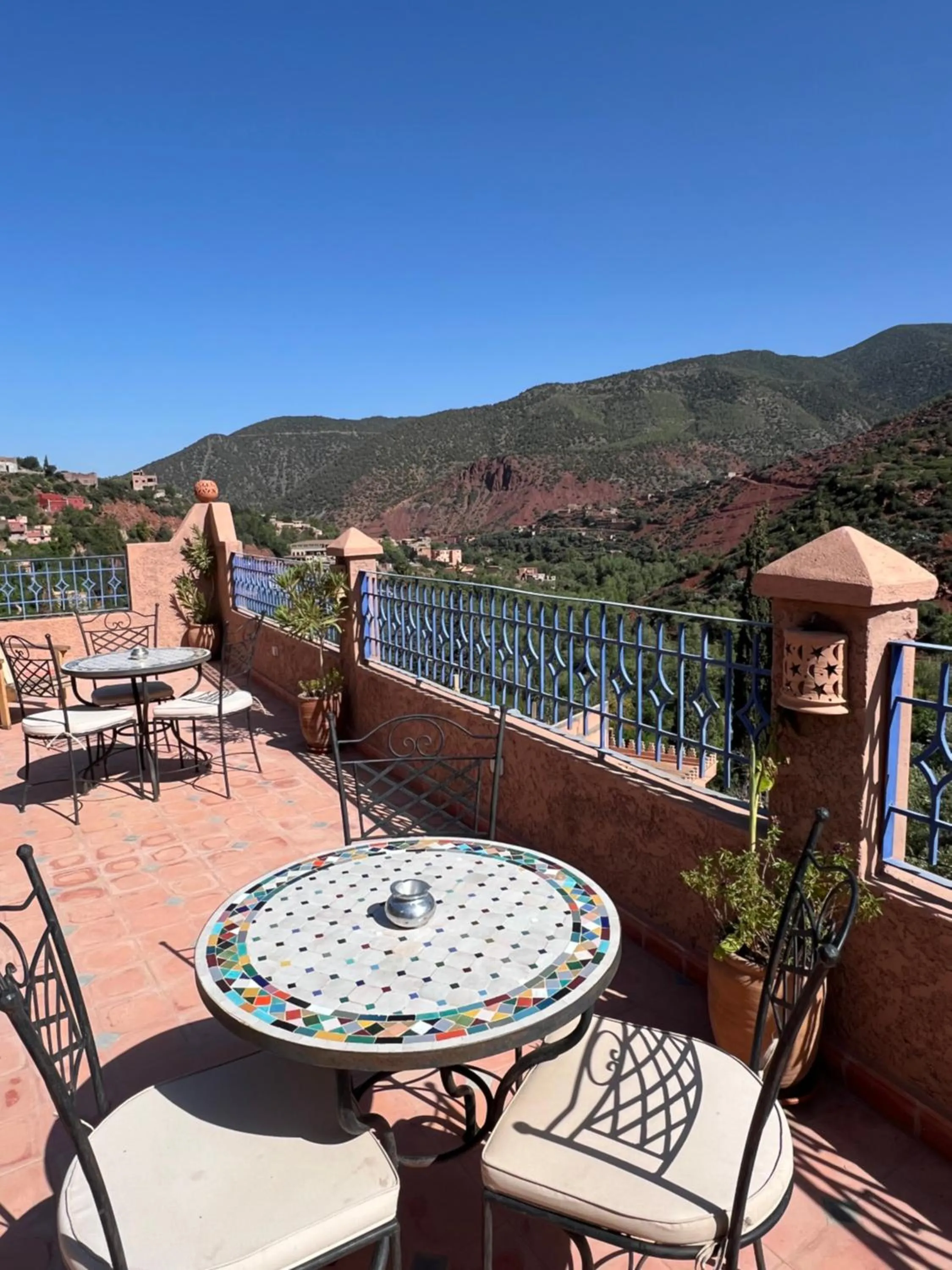 Patio in Tazart Lodge