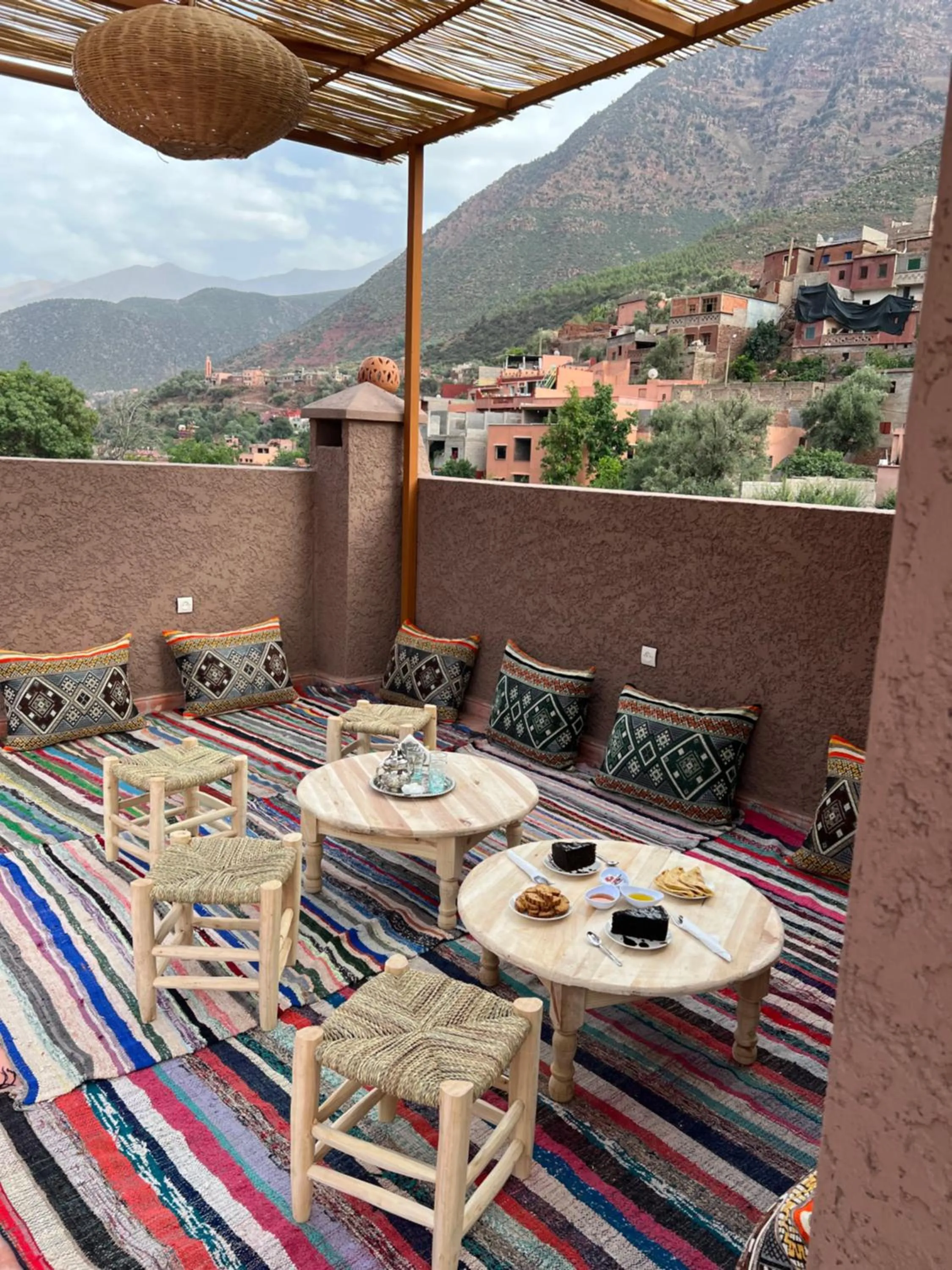 Patio in Tazart Lodge