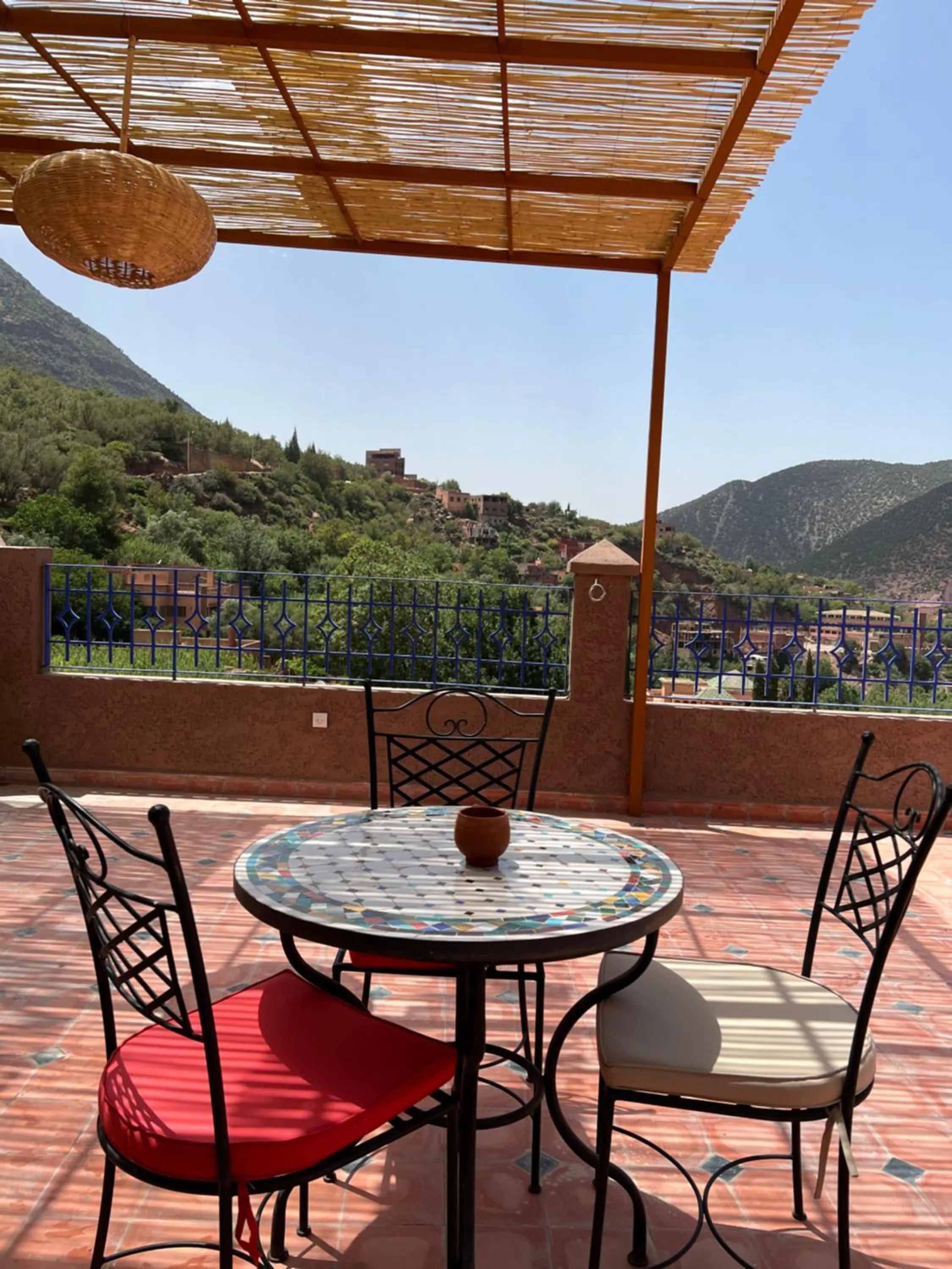Patio in Tazart Lodge