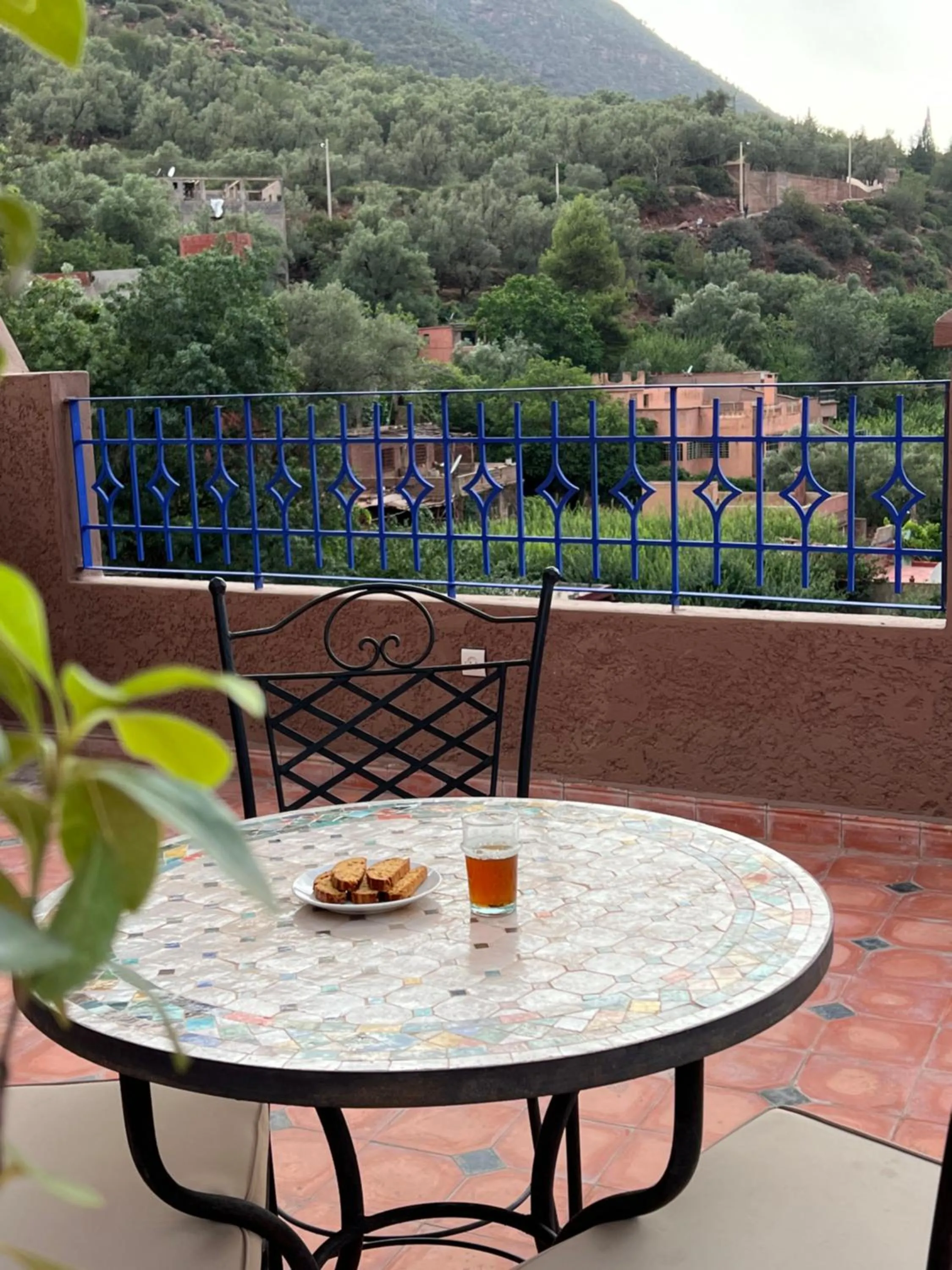 Patio in Tazart Lodge