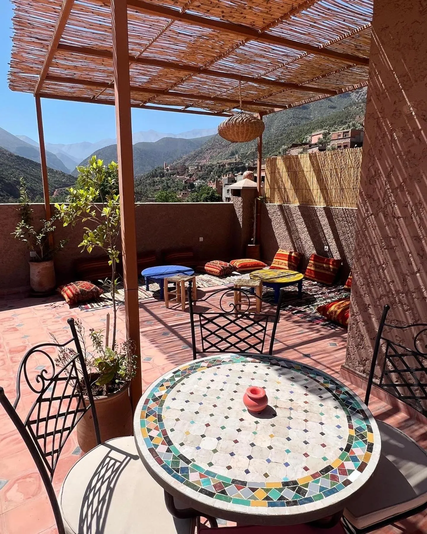 Patio in Tazart Lodge