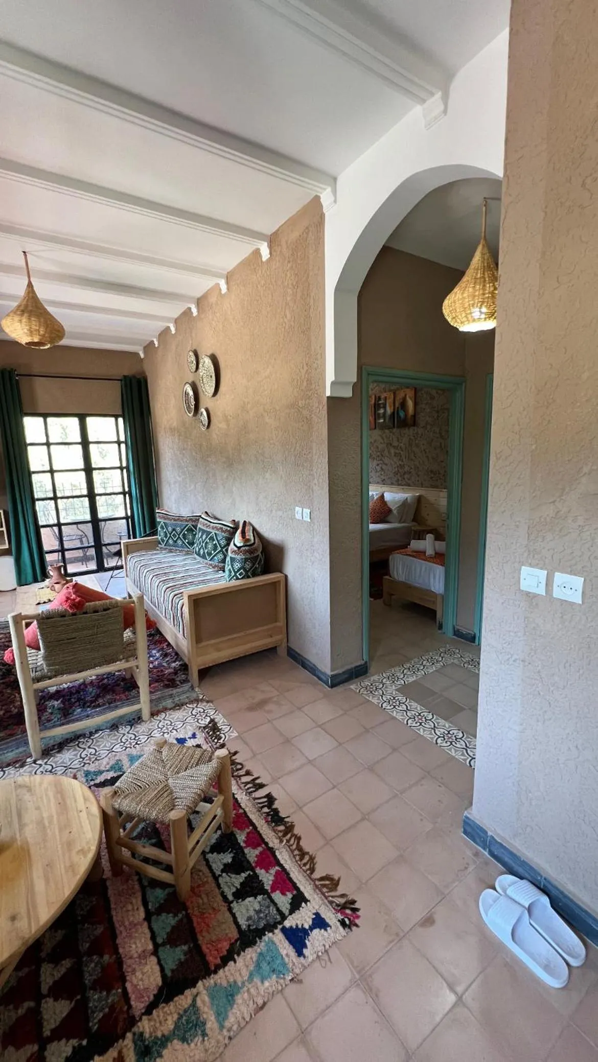 Living room, Bed in Tazart Lodge