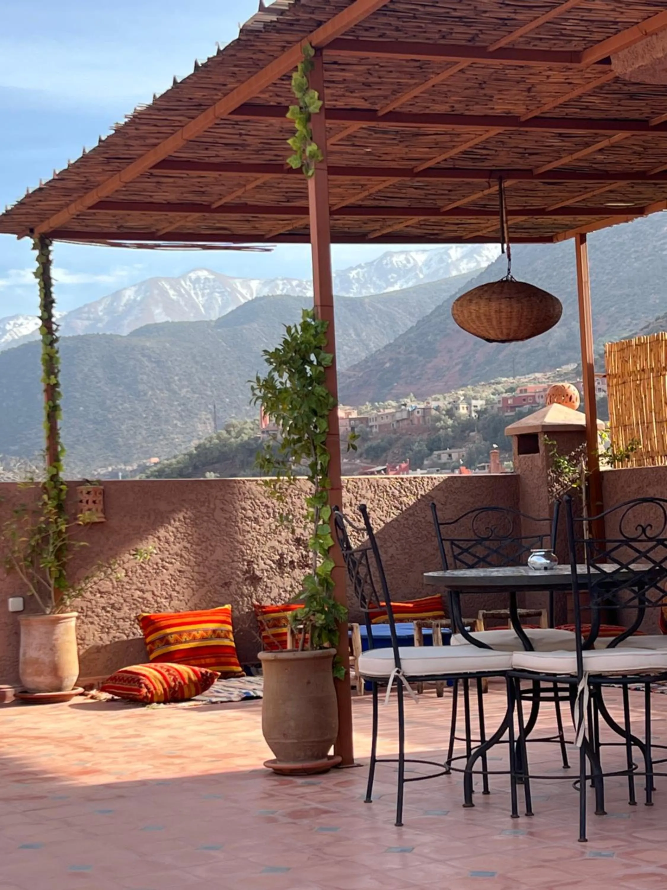 Patio in Tazart Lodge