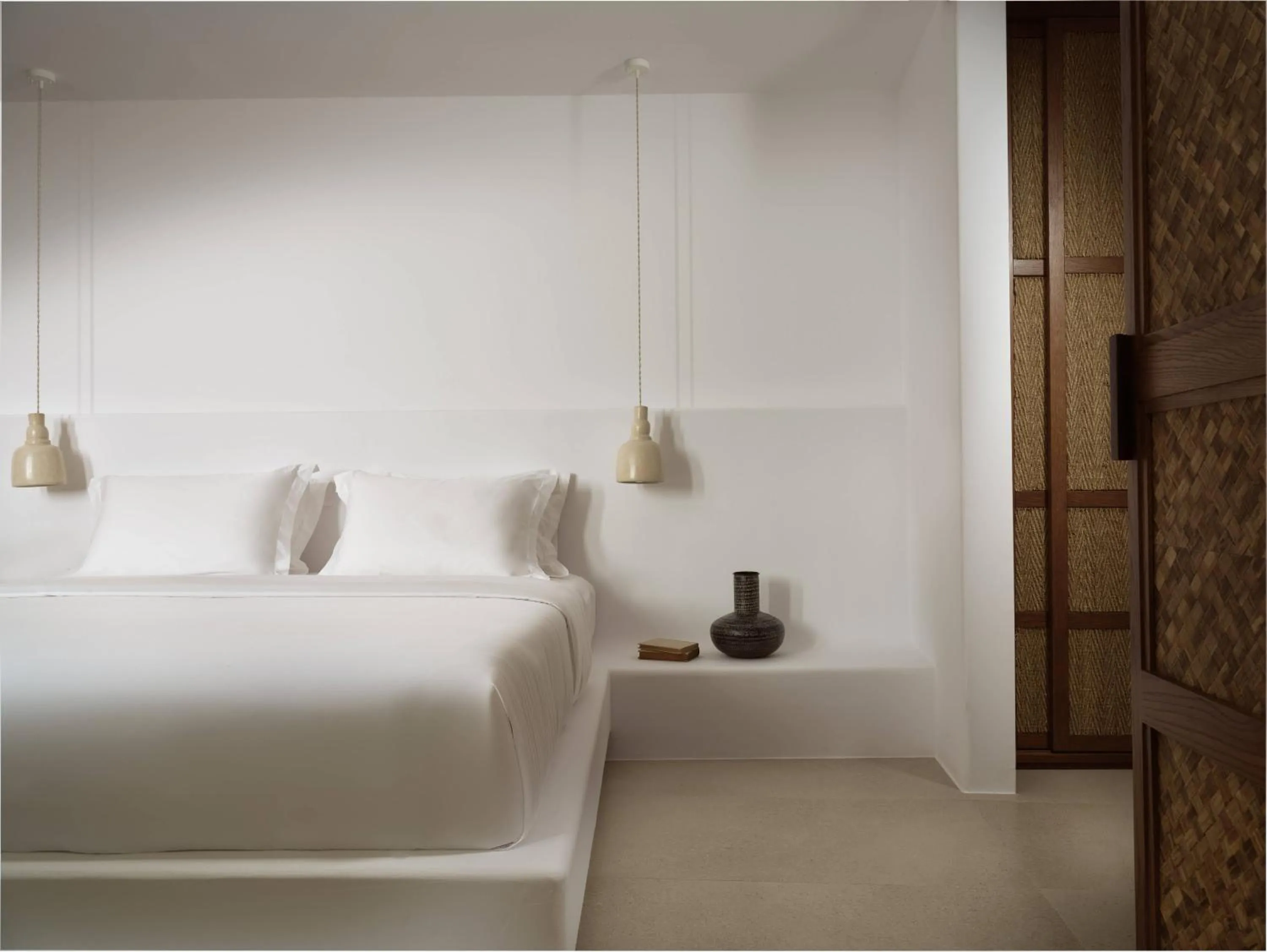 Bed in Anemelia Hotel Mykonos