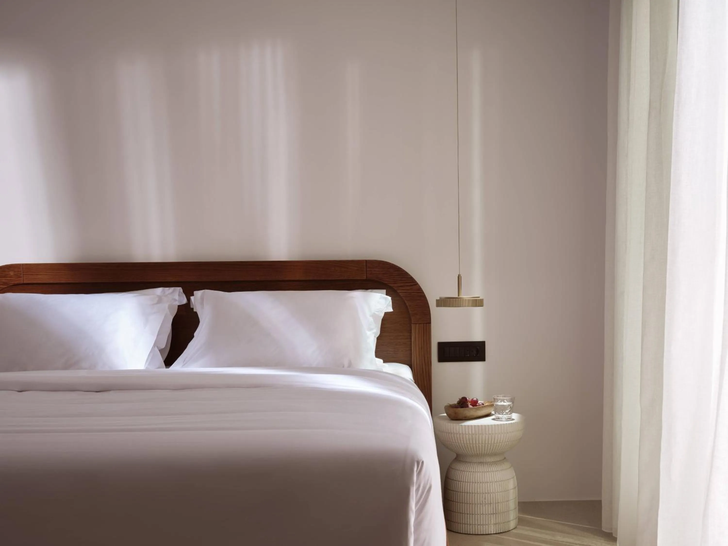 Bed in Anemelia Hotel Mykonos