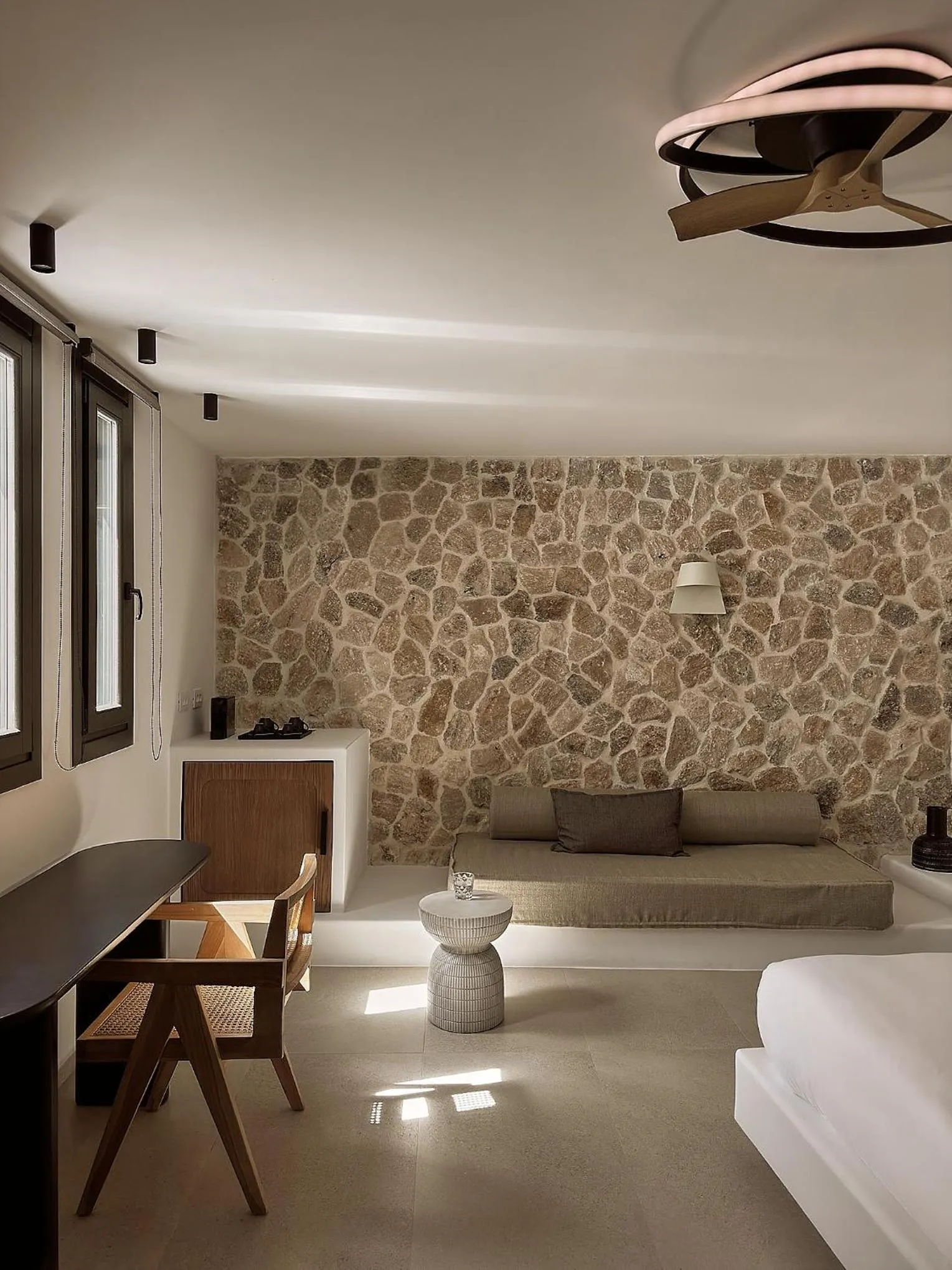 Bedroom, Bed in Anemelia Hotel Mykonos