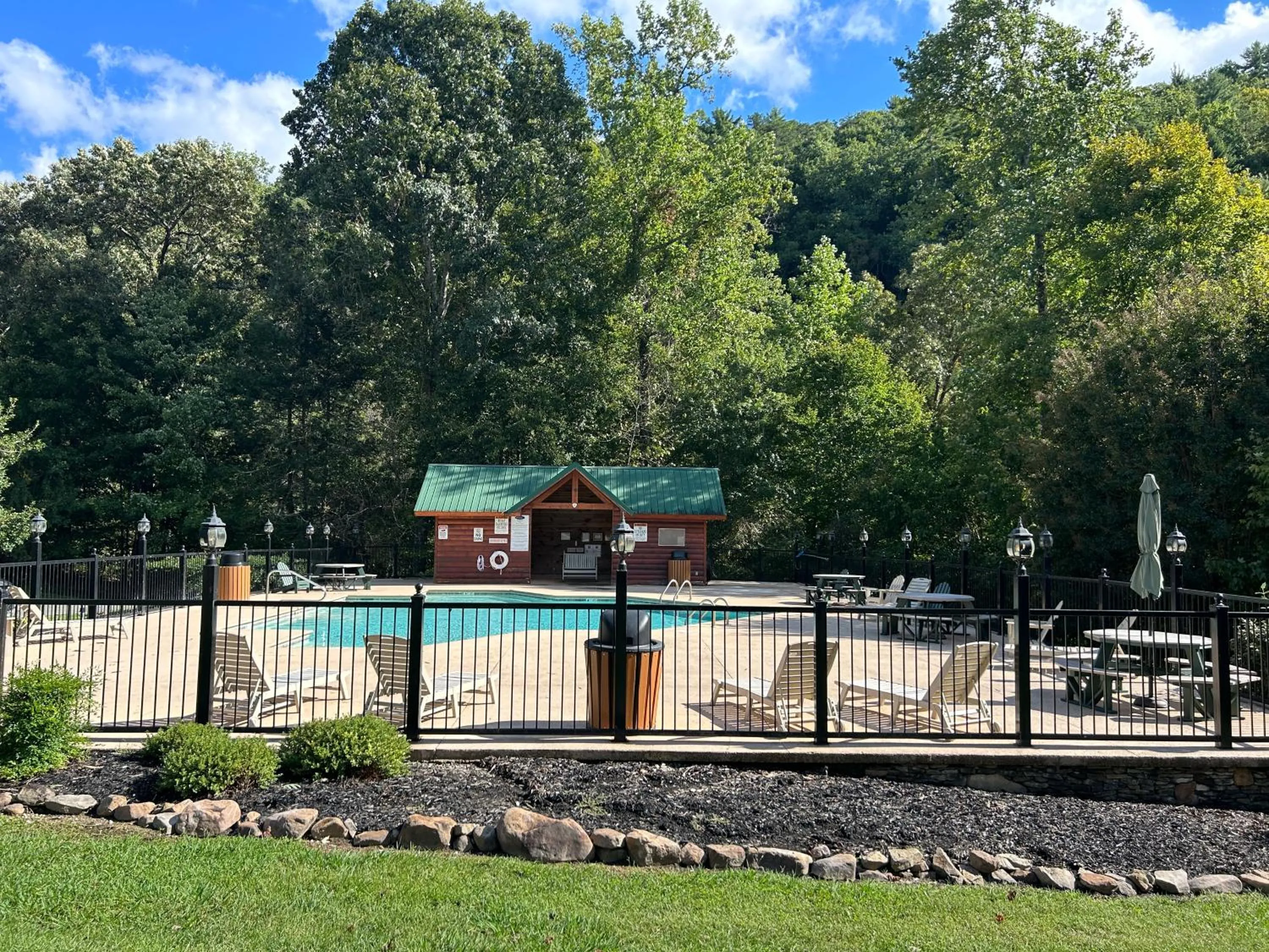 Swimming pool in Elegant & Cozy Cabin Near Pigeon Forge