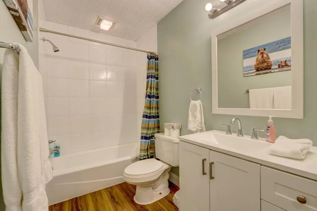 Bathroom in Cozy Chalet Game Rm and Fireplace