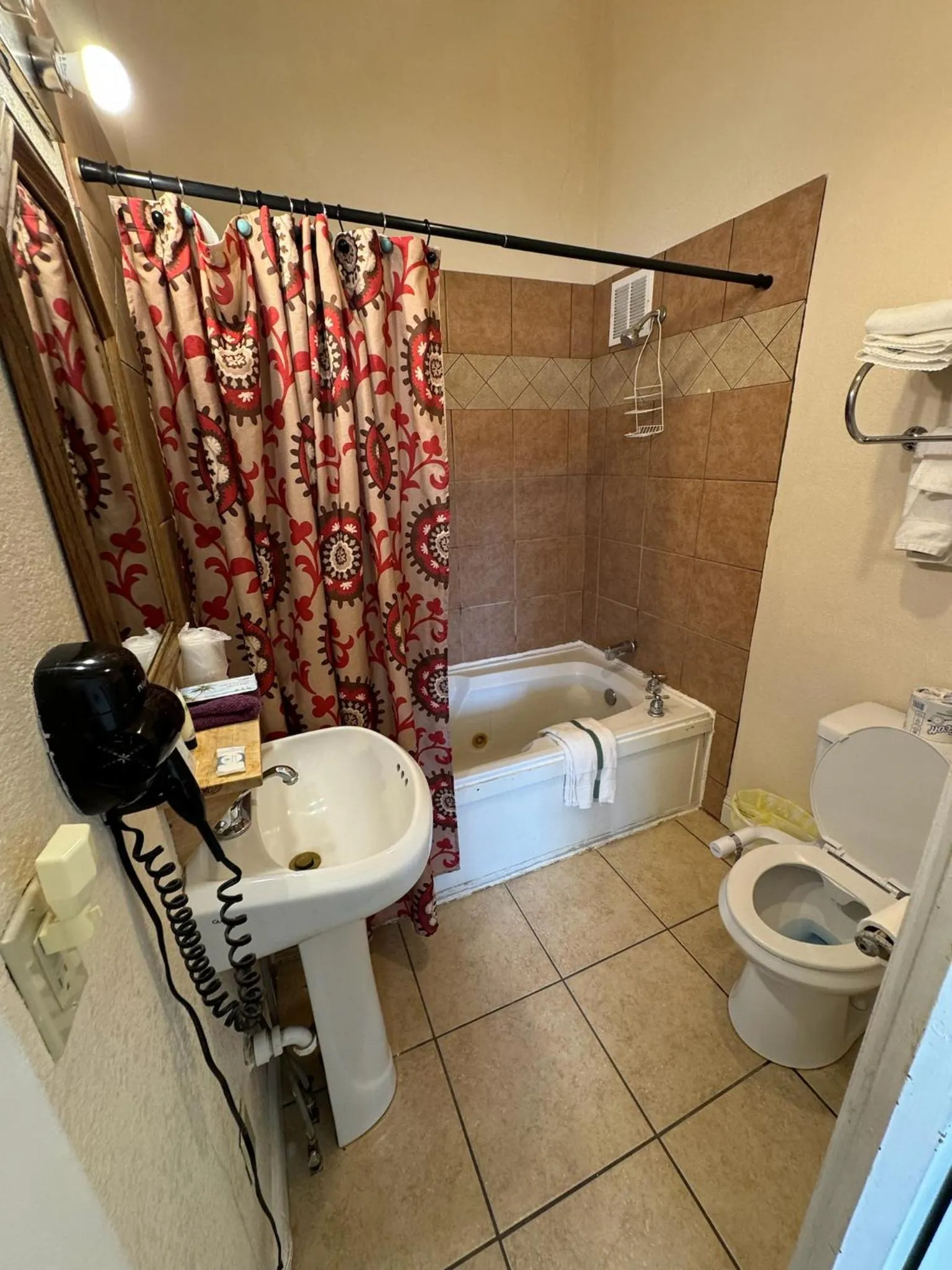 Shower in Steam Train Hotel