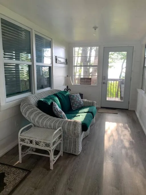 Seating area in Mae’s Cottage in the Clouds
