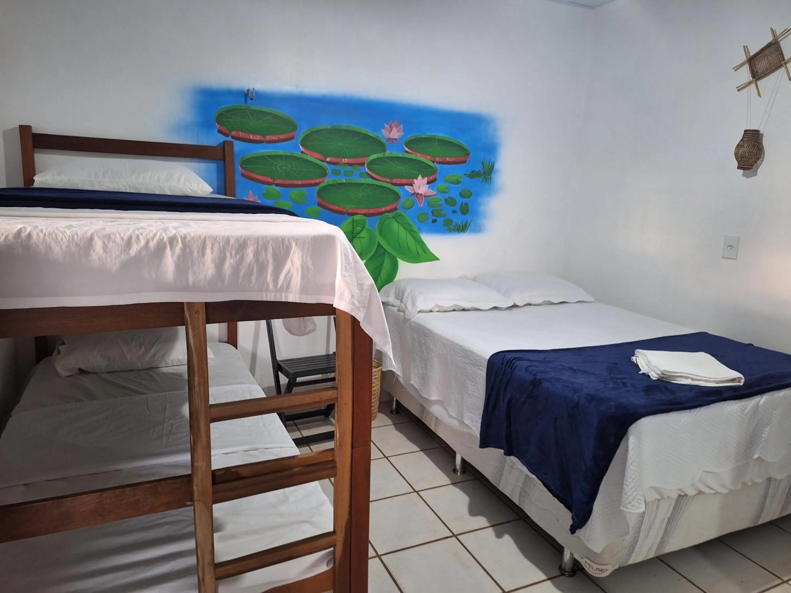 Bed in Pousada Angatu alter