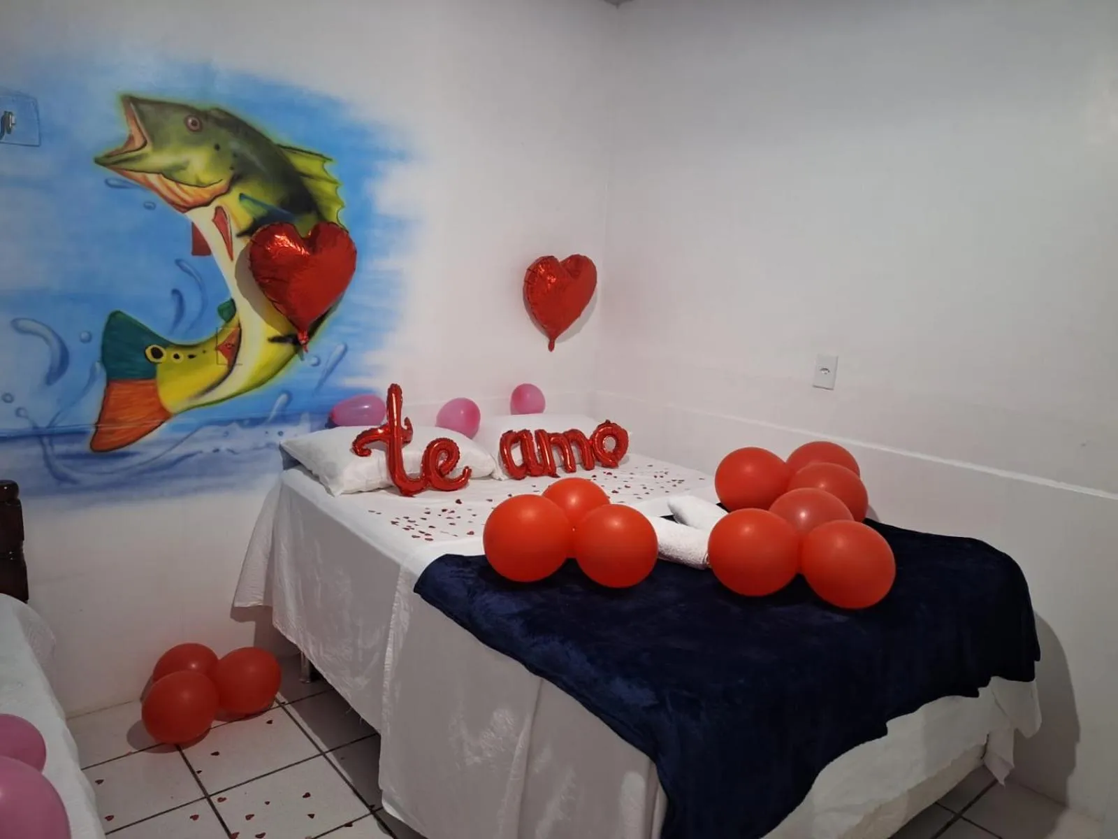 Bed in Pousada Angatu alter