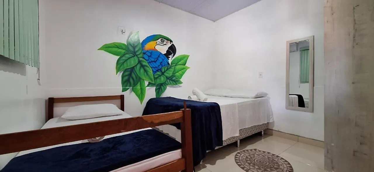 Bed in Pousada Angatu alter