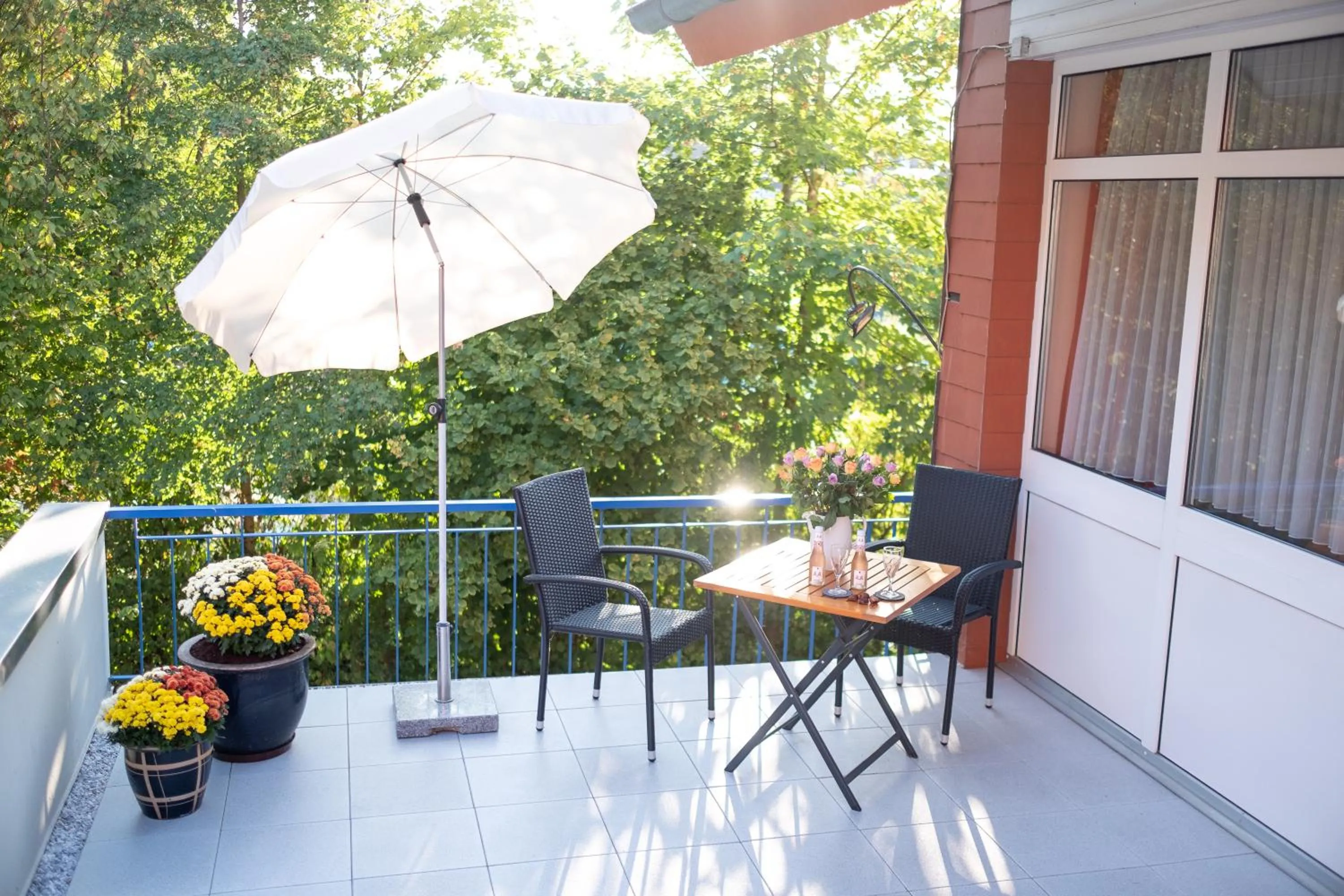 Balcony/Terrace in Flair Hotel zur Therme