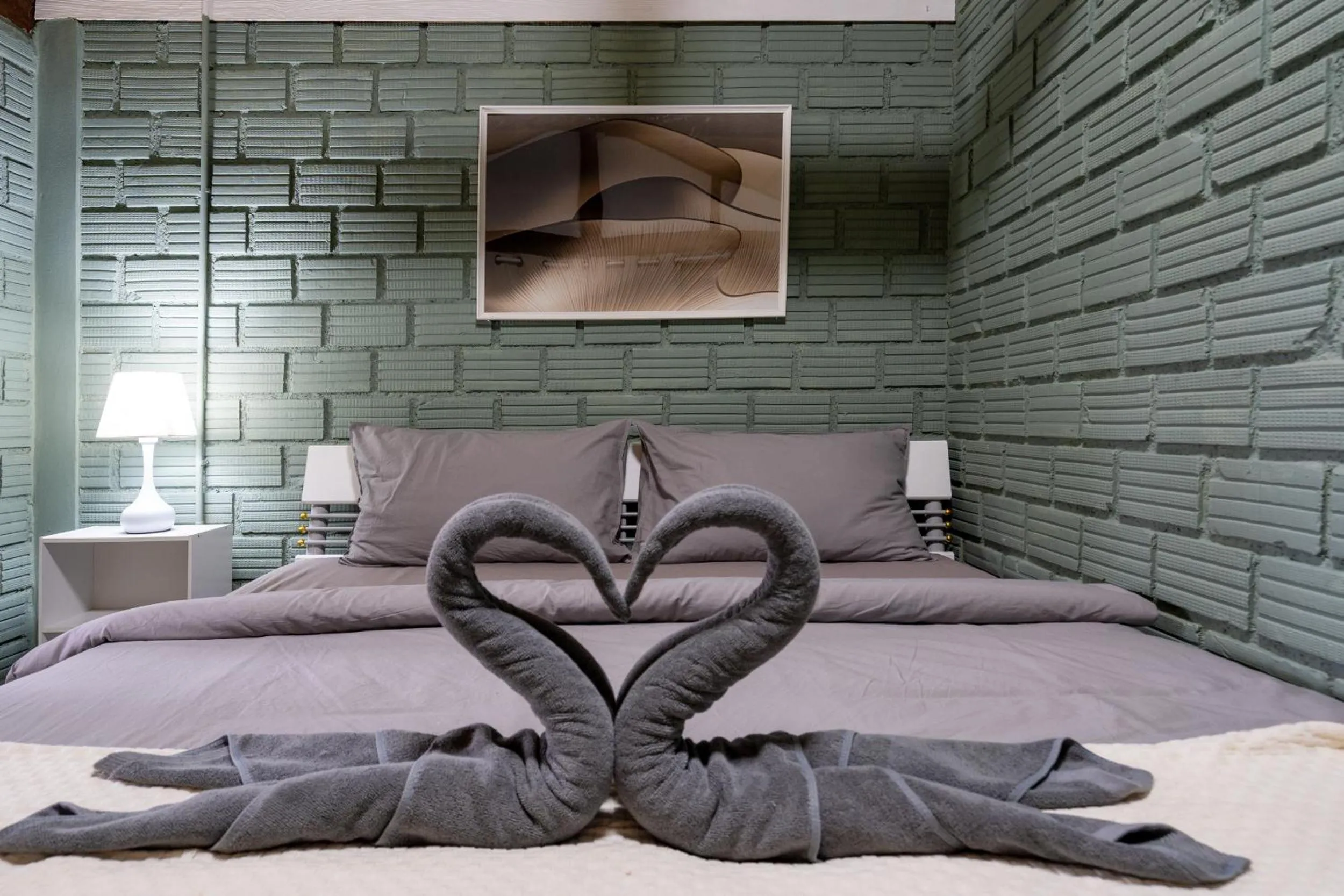 Bed in Breeze Bungalows