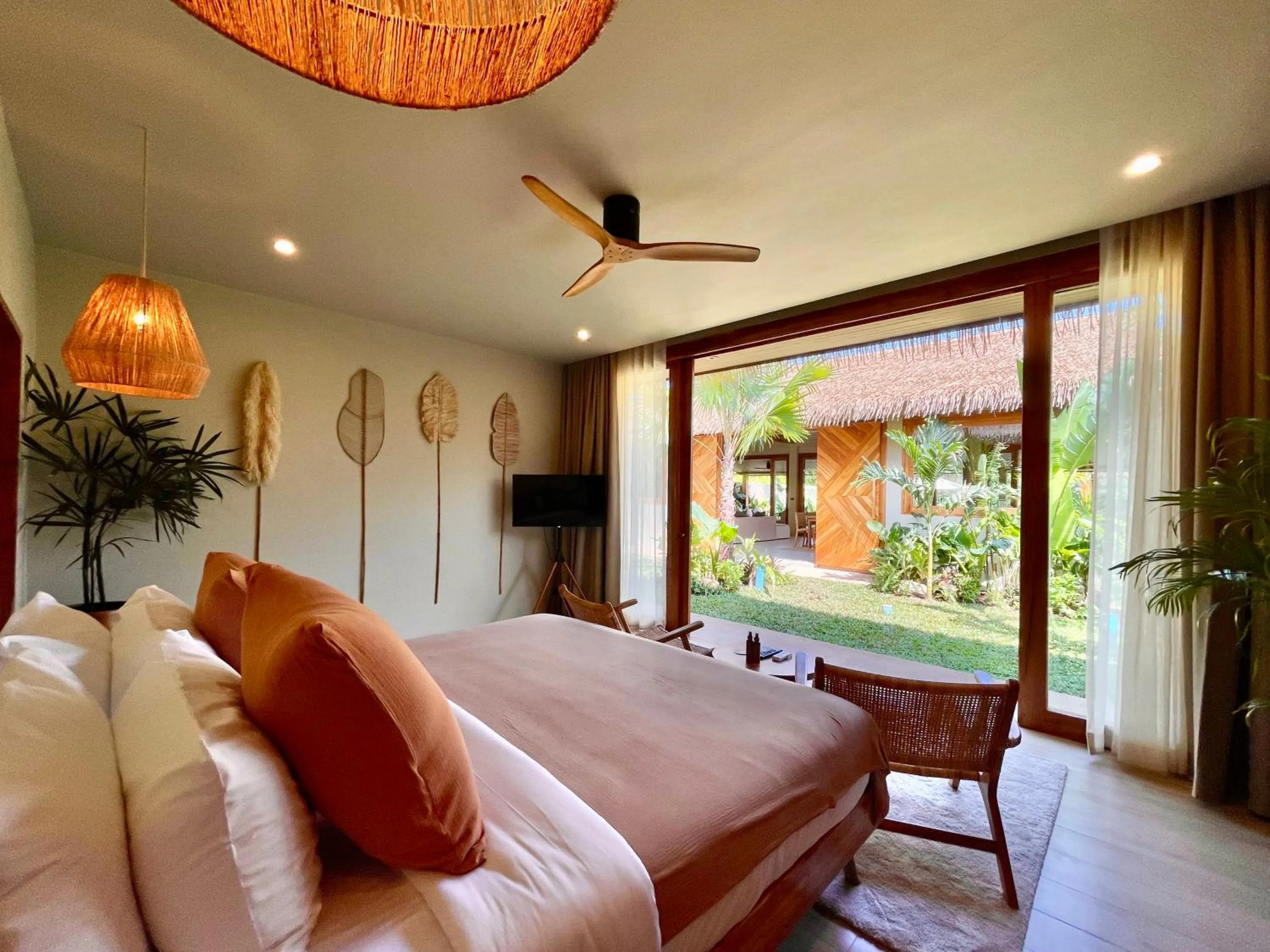 Bed in Wild Cottages Elephant Sanctuary Resort