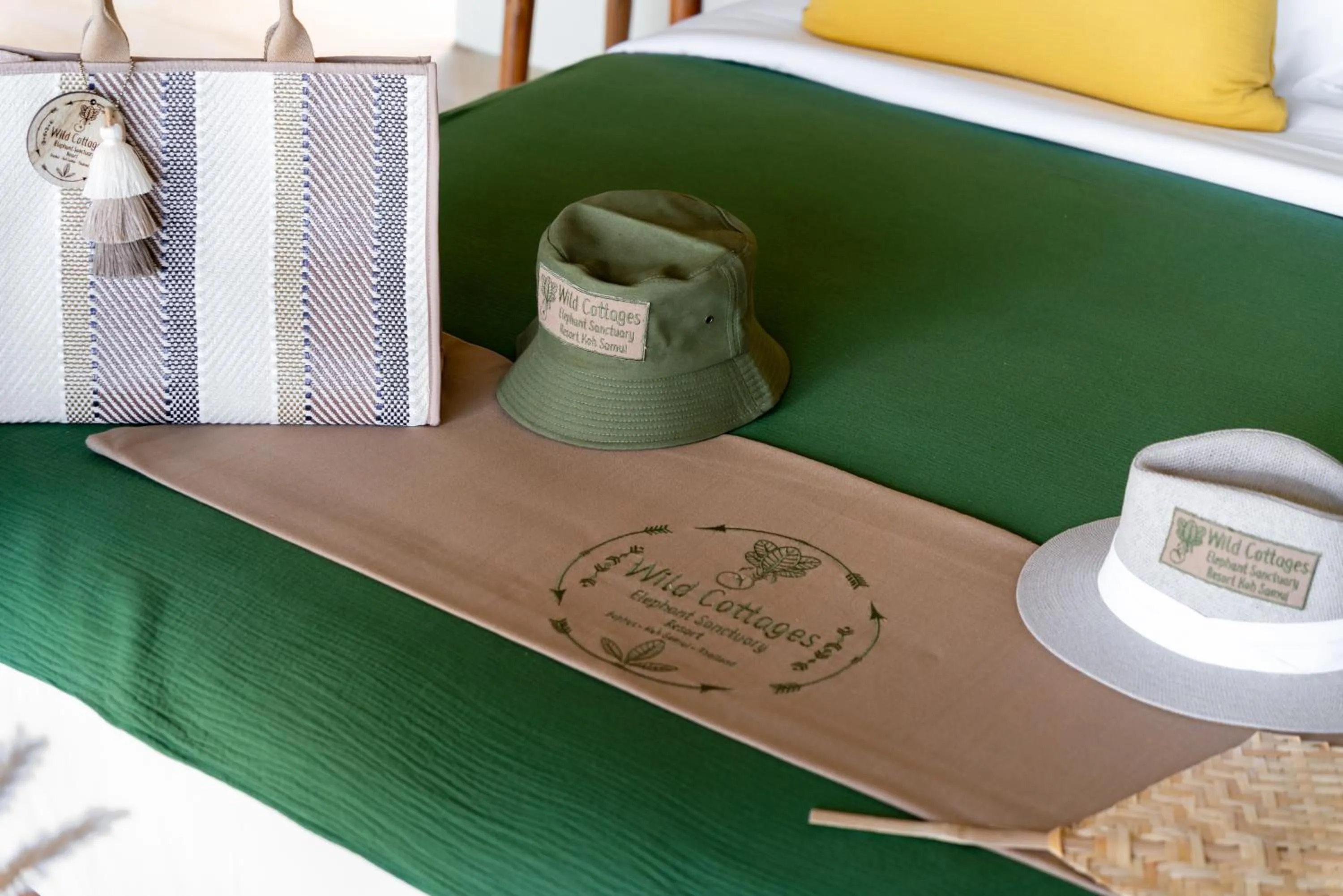 Bed in Wild Cottages Elephant Sanctuary Resort