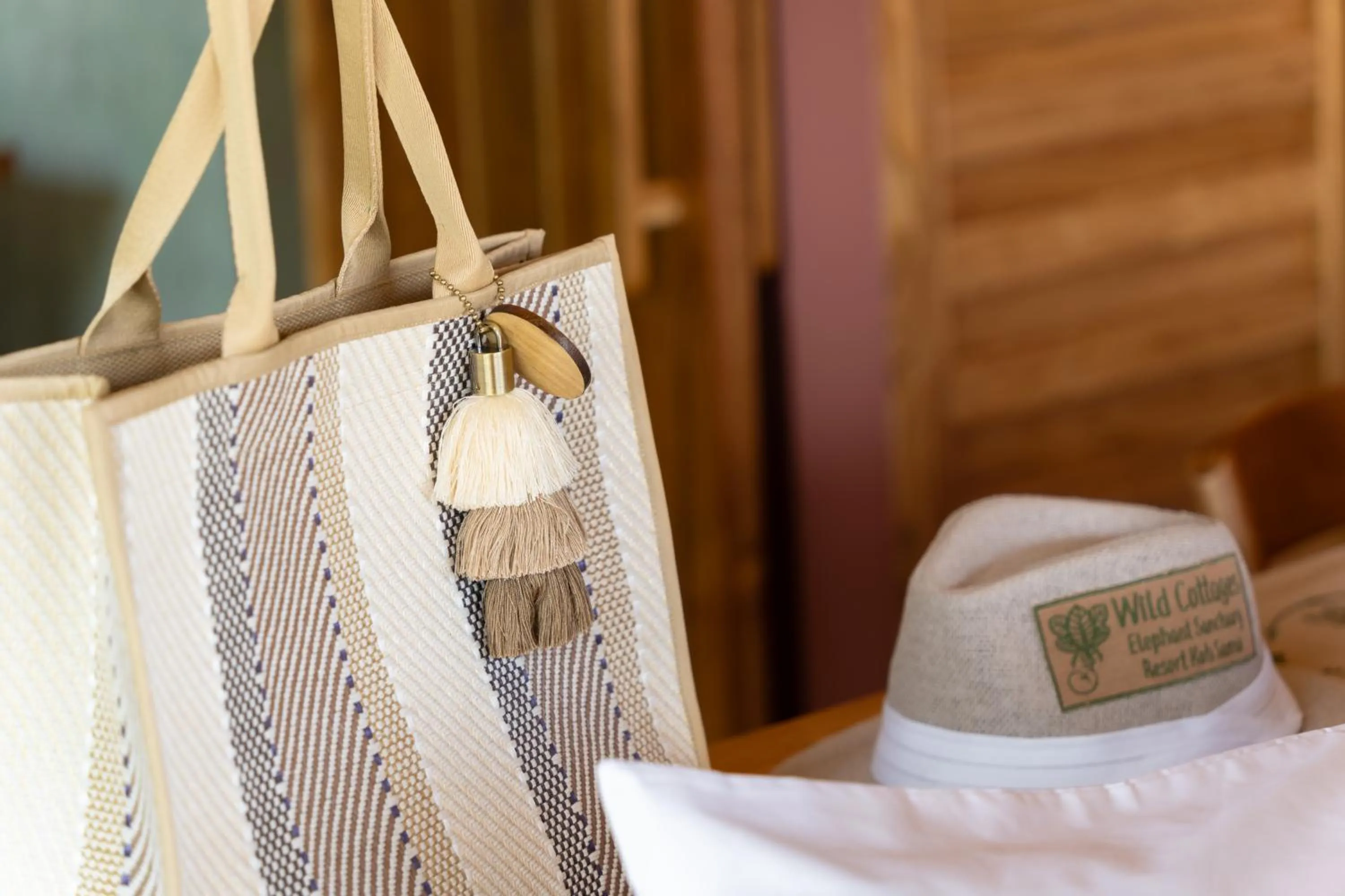 Bed in Wild Cottages Elephant Sanctuary Resort