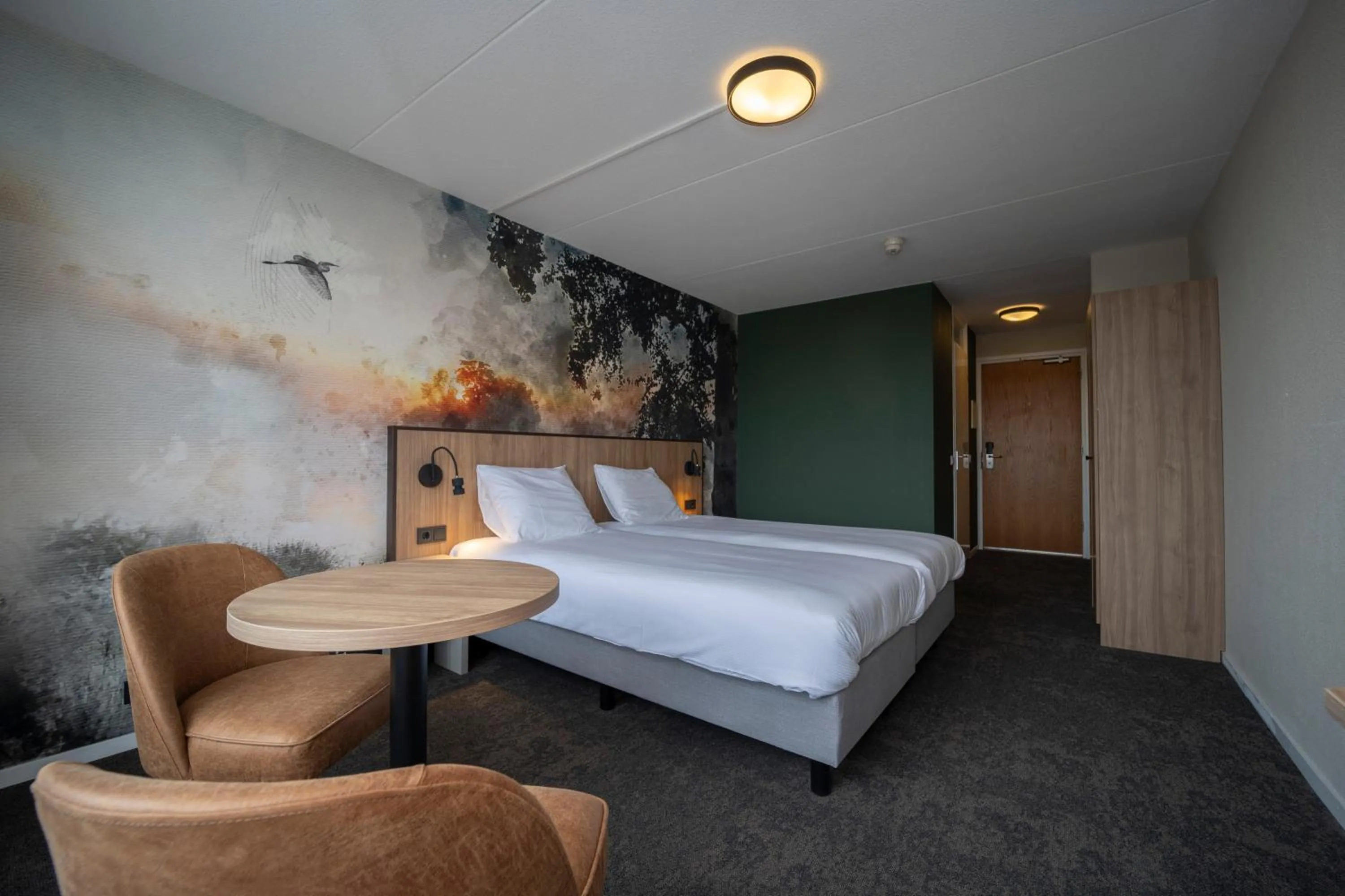 Bed in Fletcher Hotel-Restaurant Langewold