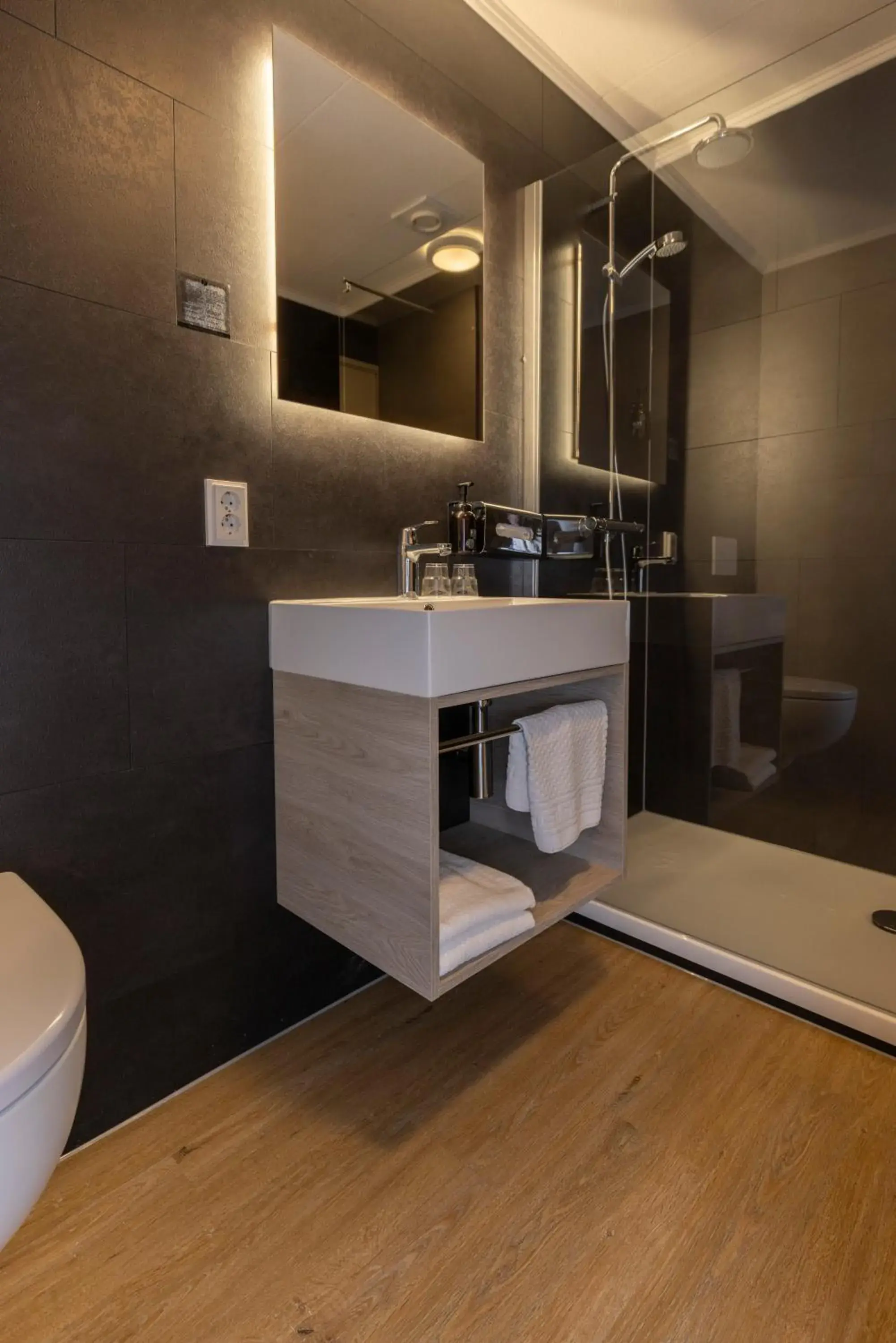 Toilet in Fletcher Hotel-Restaurant Langewold Toilet in Fletcher Hotel-Restaurant Langewold