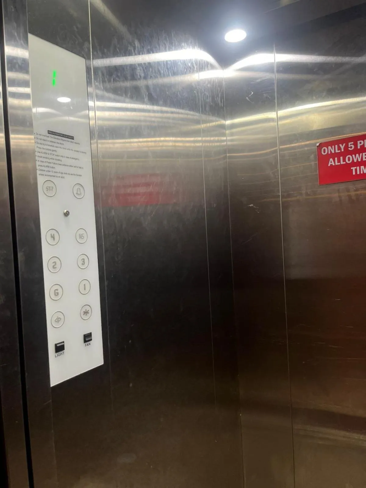 elevator in Hotel Avenue Suites Near International Airport Bangalore