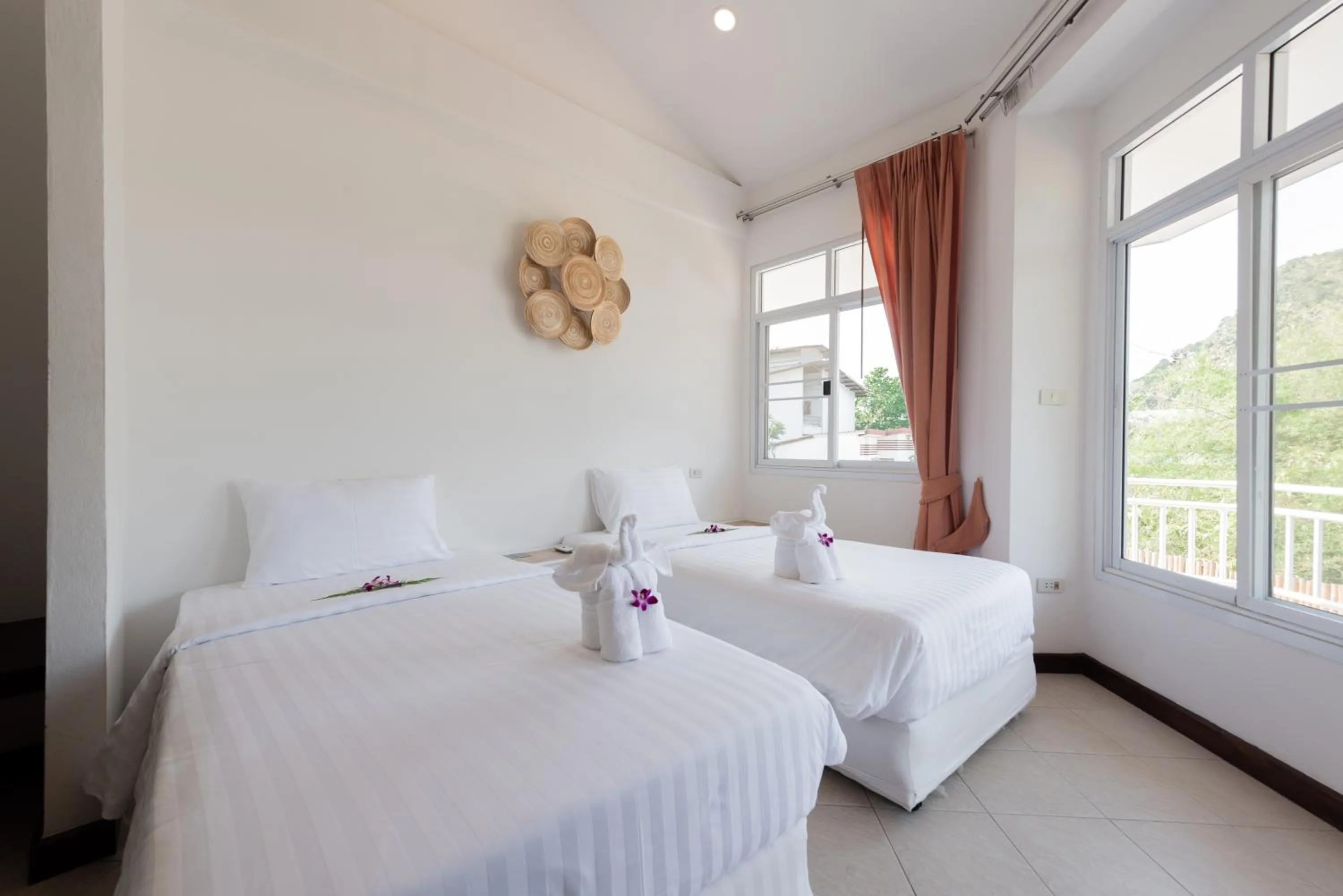 Bed in Twin Villas Ao Nang