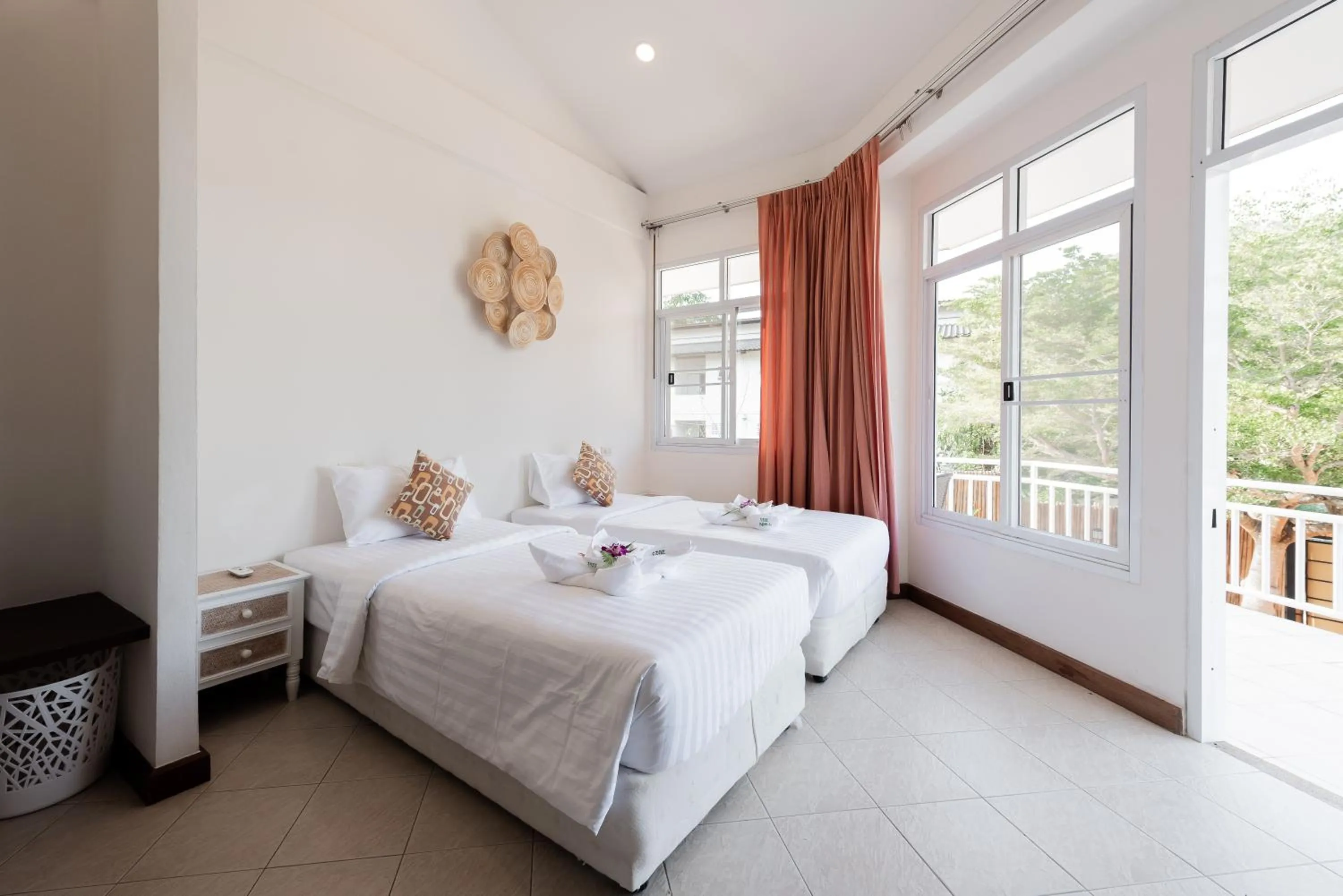 Bed in Twin Villas Ao Nang