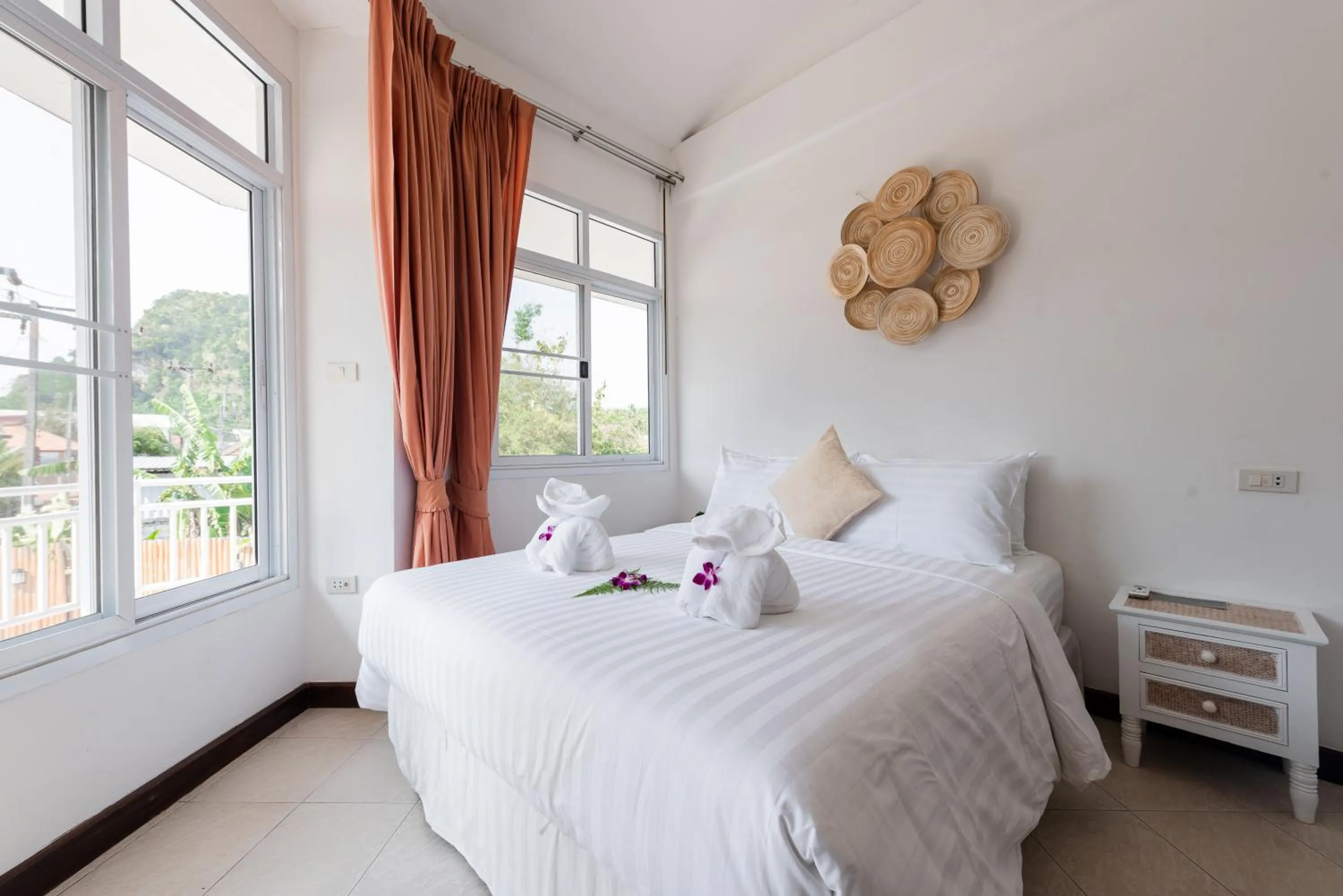 Bedroom, Bed in Twin Villas Ao Nang